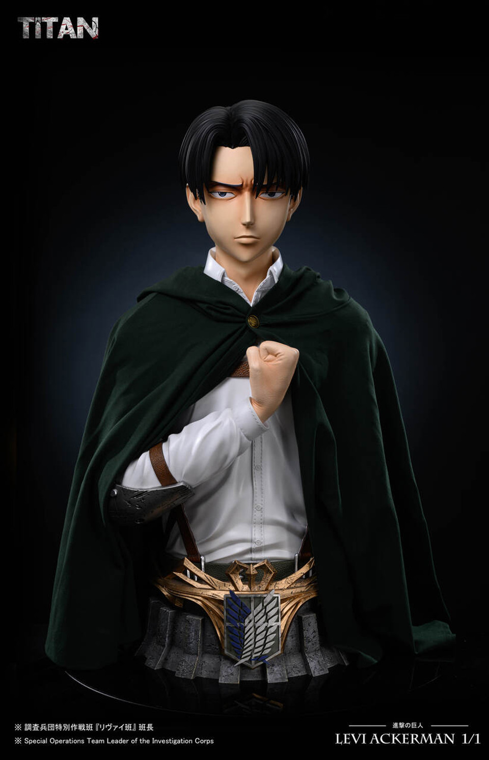 【Pre-sale】1/1 Scale Bust of Levi-Attack on Titan-Titan studio