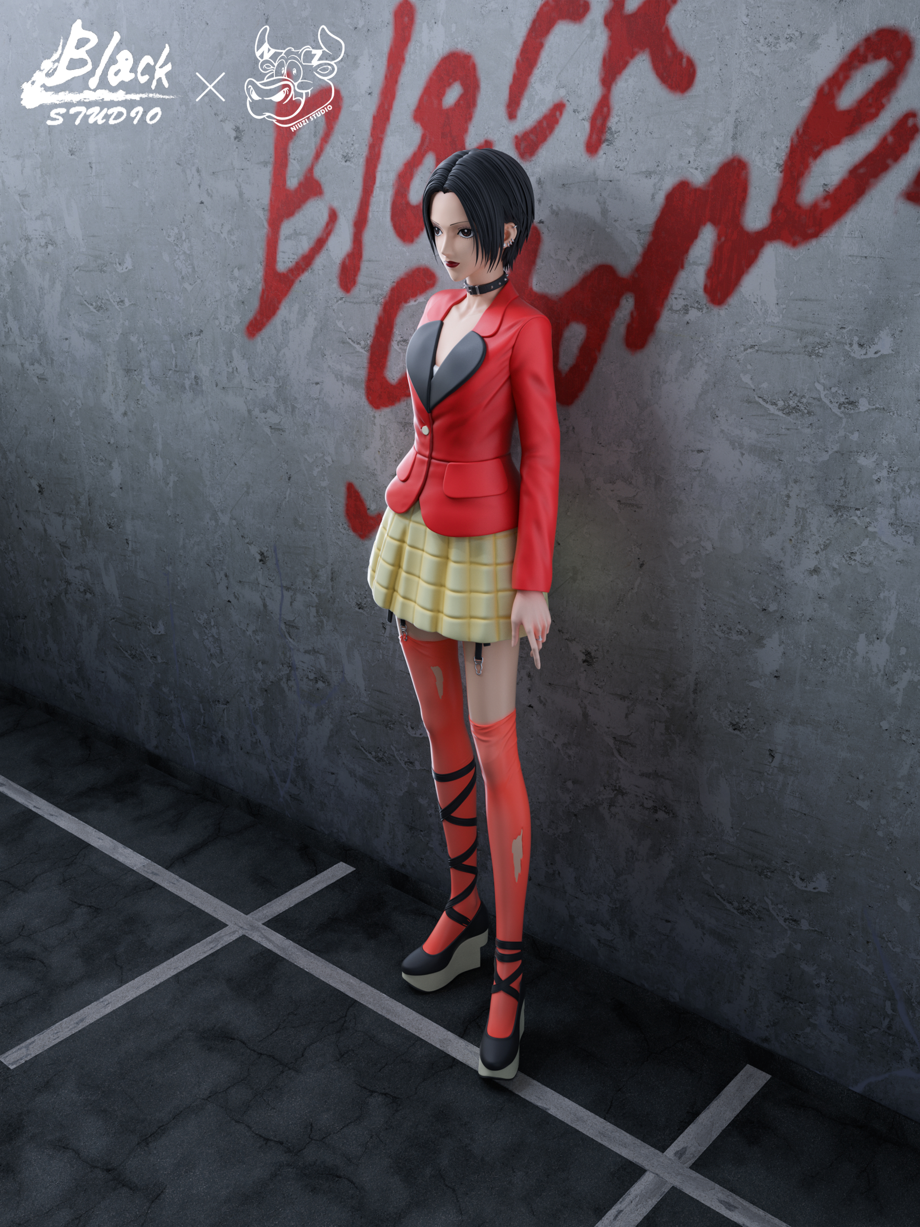 【Few Left】1/6 Scale Oosaki Nana-Nana-BLACK and NIUZI Studio