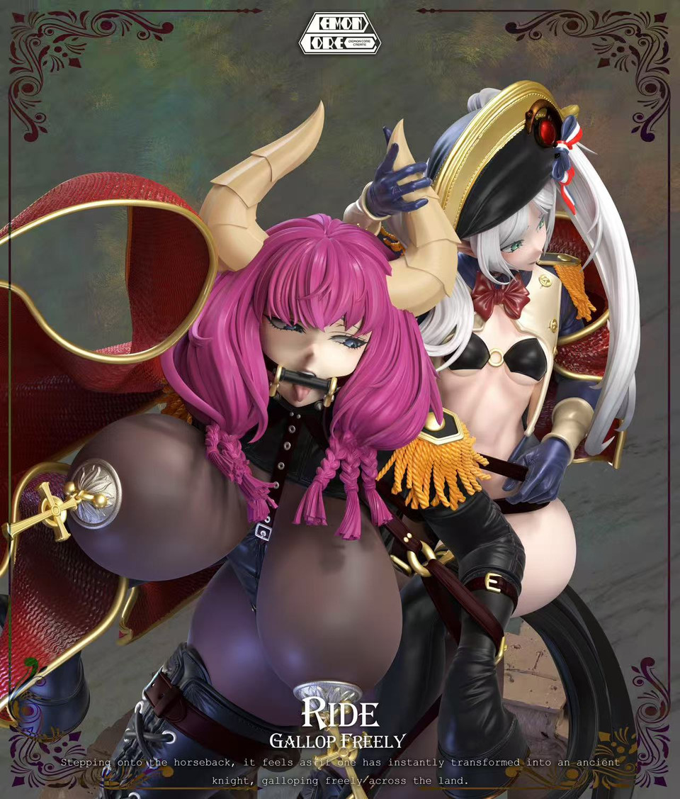 【Pre-sale】1/5 Scale Aura and Frieren-Ride Gallop Freely-Demon Core Studio