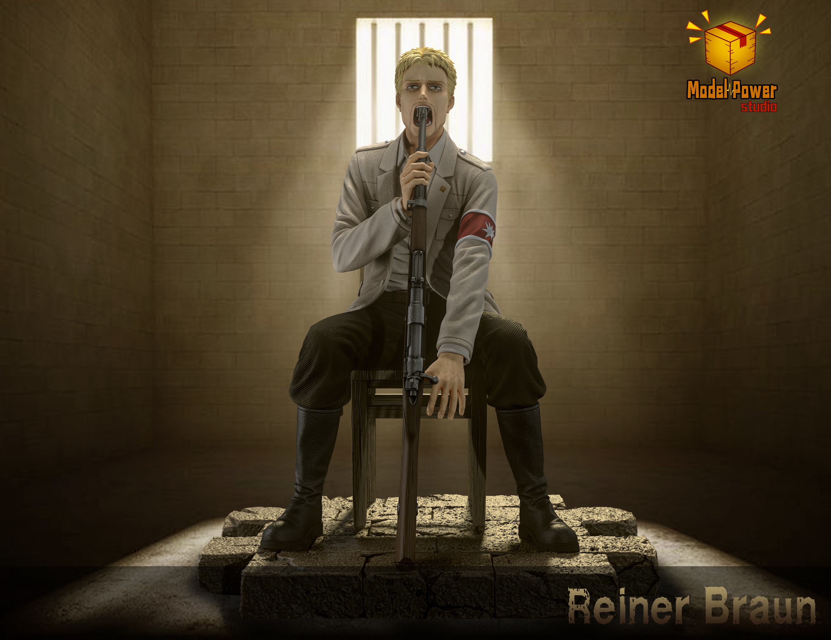 【Sold out】009 Reiner Braun-Attack on Titan-Model Power studio