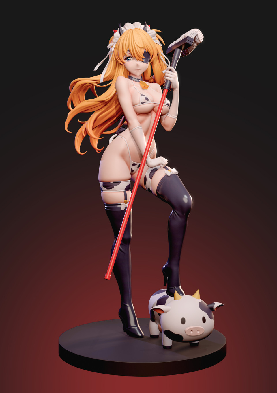 【Pre-sale】1/6 Scale Cow Maid Asuka-(EVA) EVAngelion-Midnight Studio