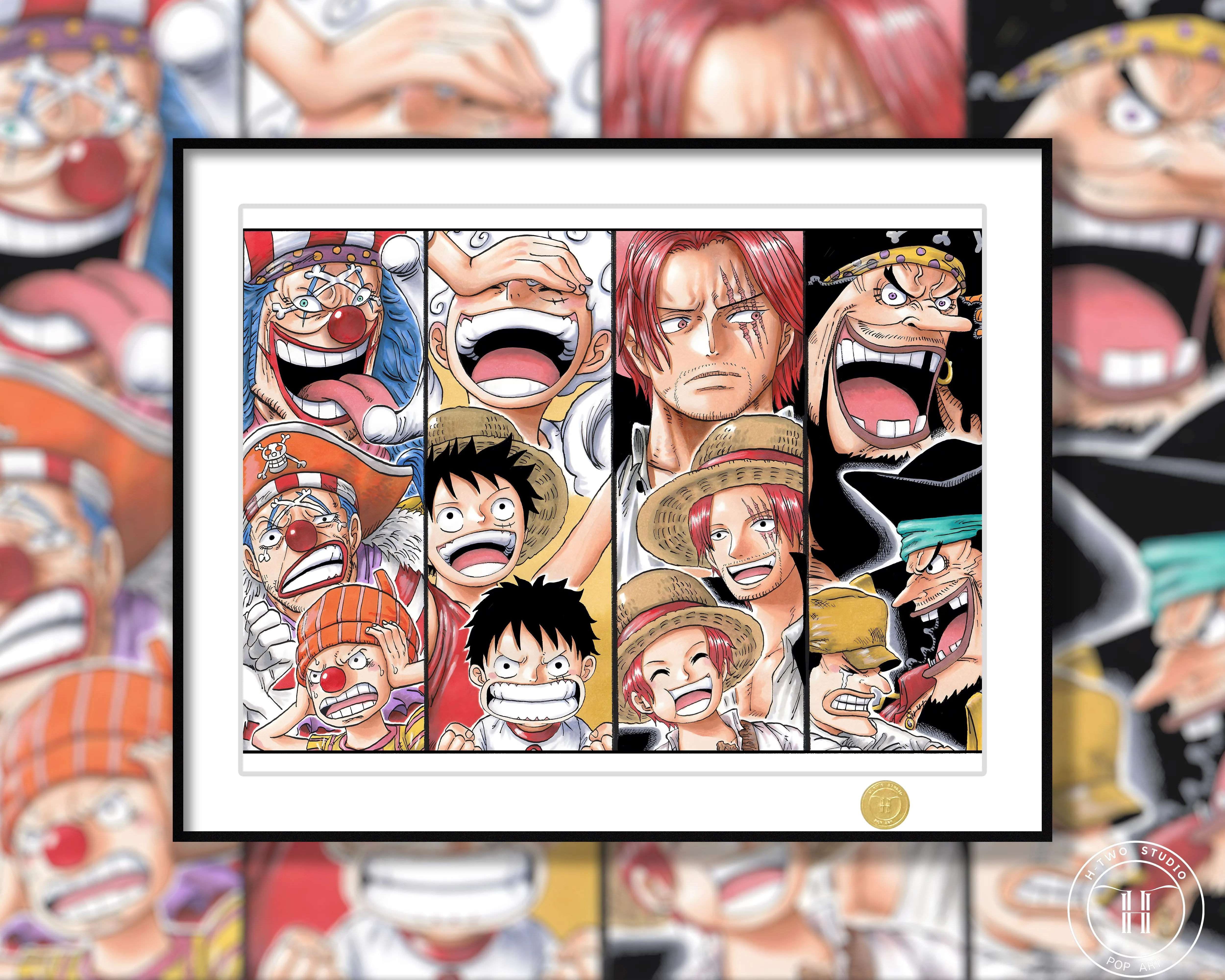 【Pre-sale】Decorative Painting of Four Characters-H2 Studio