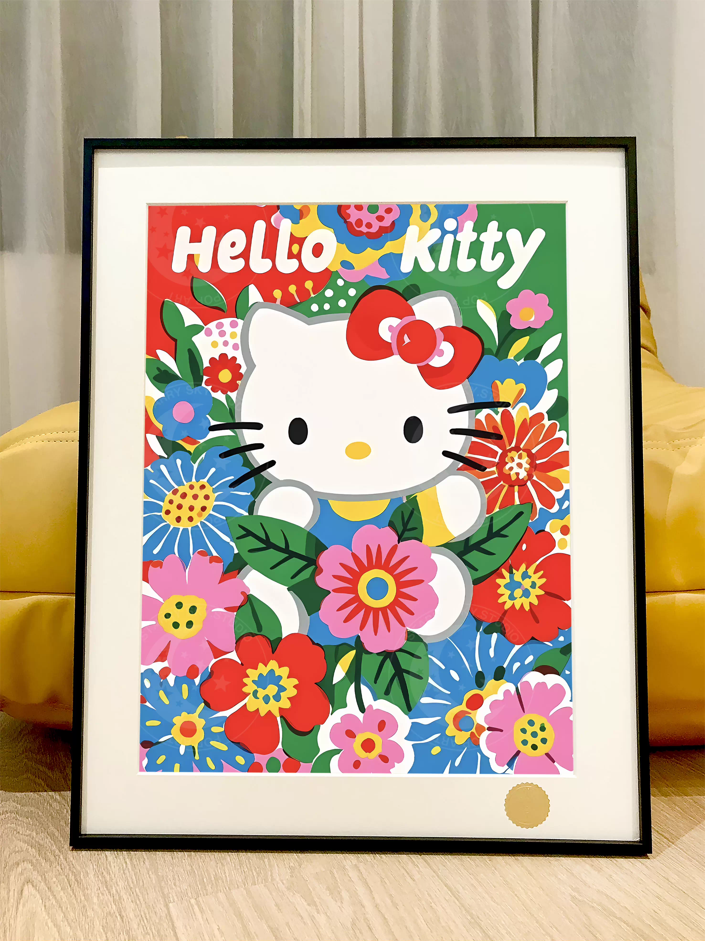 【Pre-sale】Decorative Painting of Garden Kitty-Hello Kitty-XingKong Studio