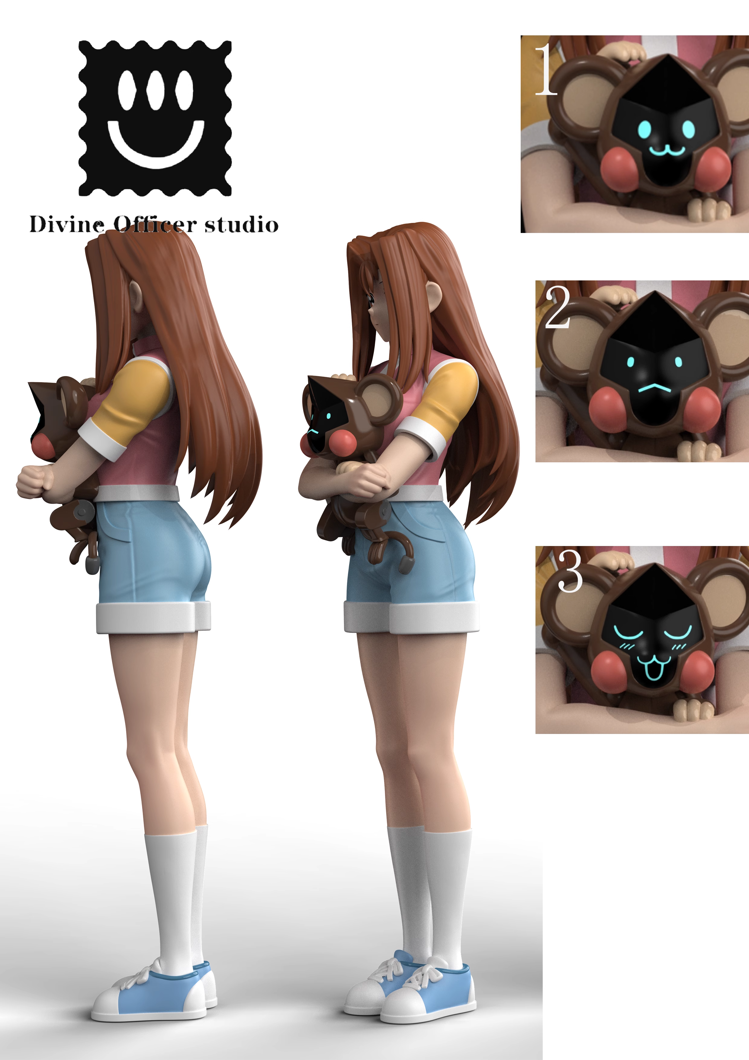 【Pre-sale】1/7 Scale Kawai Shizuka-Yu-Gi-Oh!-Divine Officer Studio