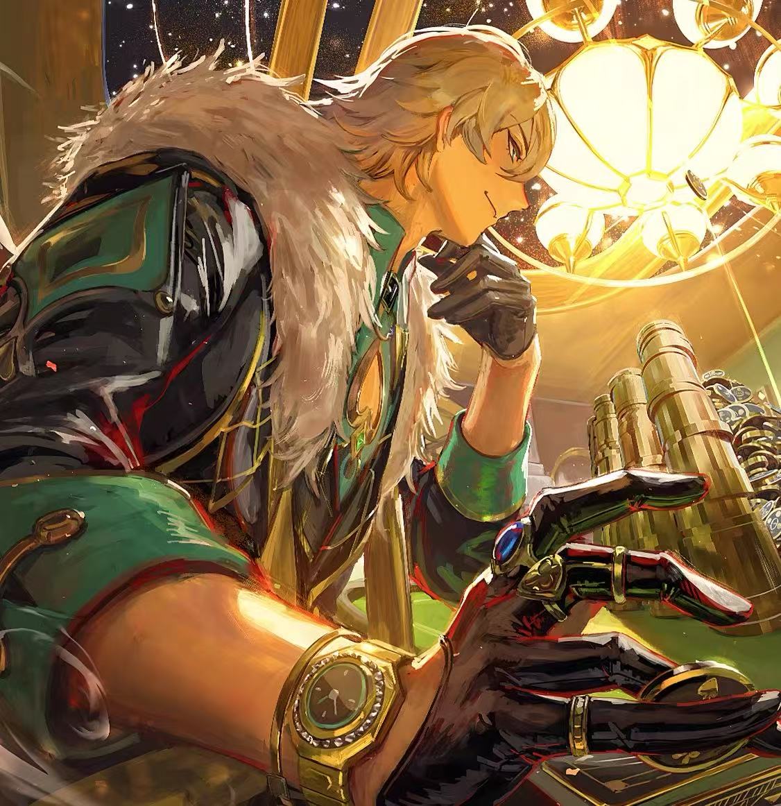 【Pre-sale】Gilgamesh & Aventurine Decorative Painting-Fate/Stay Night Honkai: Star Rail-H2 Studio