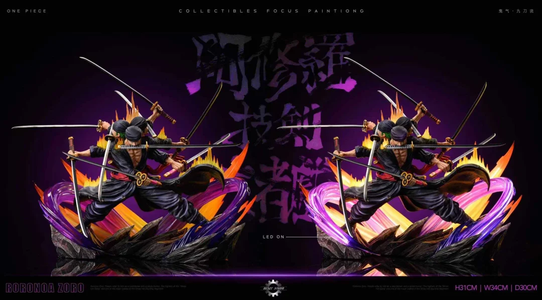 【Pre-sale】POP Scale Ashura Bakkei Moja no Tawamure Roronoa Zoro-Reset Studio