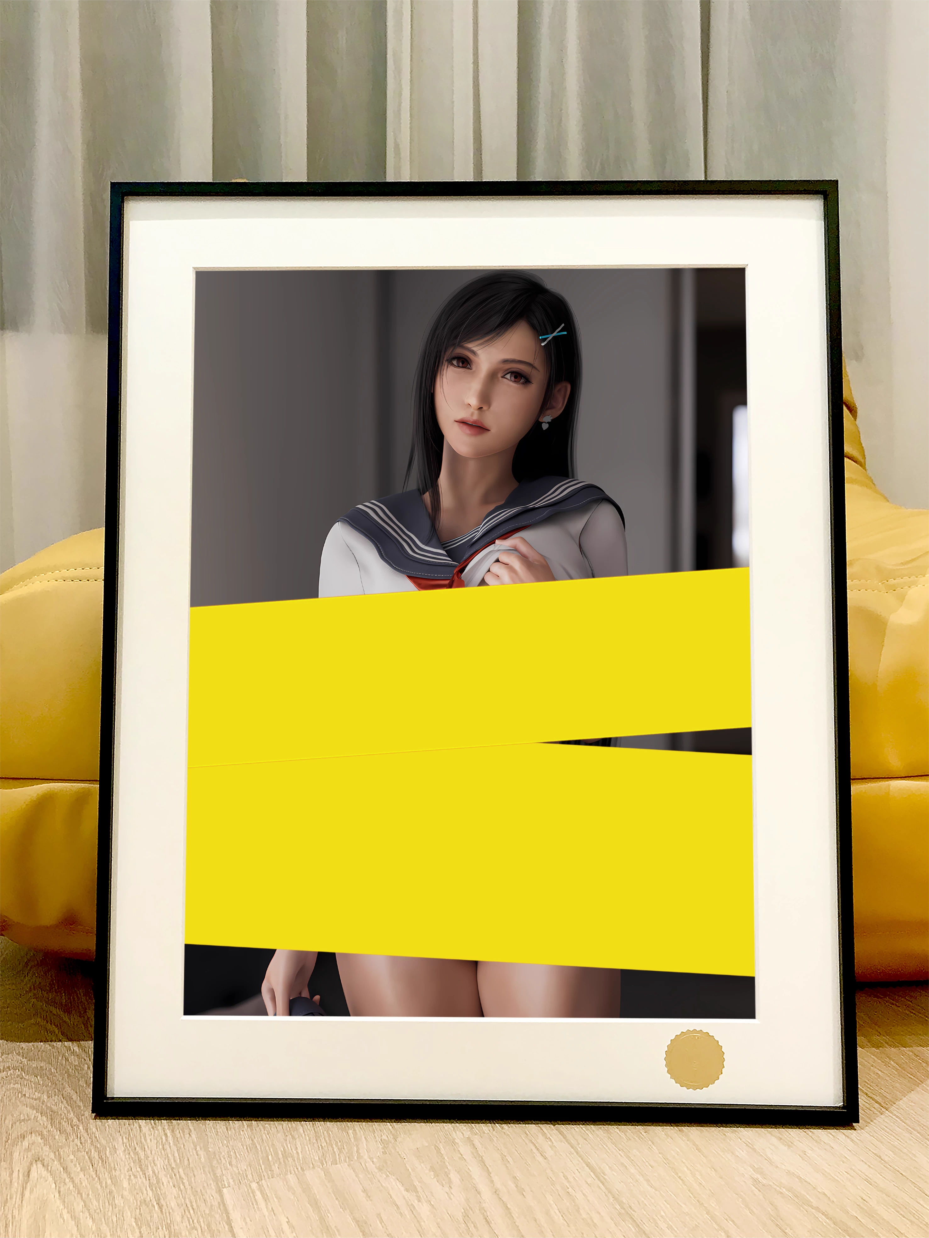 【Pre-sale】Decorative Painting of School Uniform Tifa-Final Fantasy-XingKong Studio