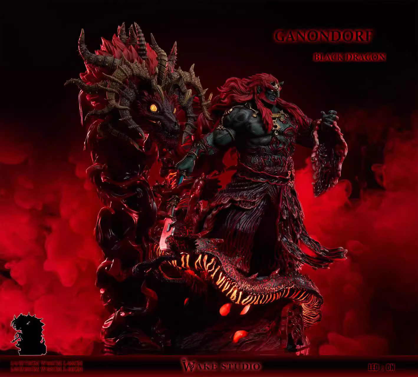 【Pre-sale】1/4 and 1/6 Scale Ganondorf with LED-The Legend of Zelda-Wake Studio