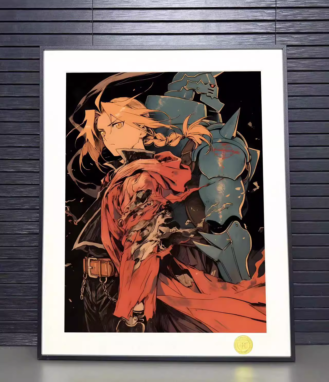 【Pre-sale】Decorative Painting of Alphonse Elric and Edward Elric-Fullmetal Alchemist-H2 Studio