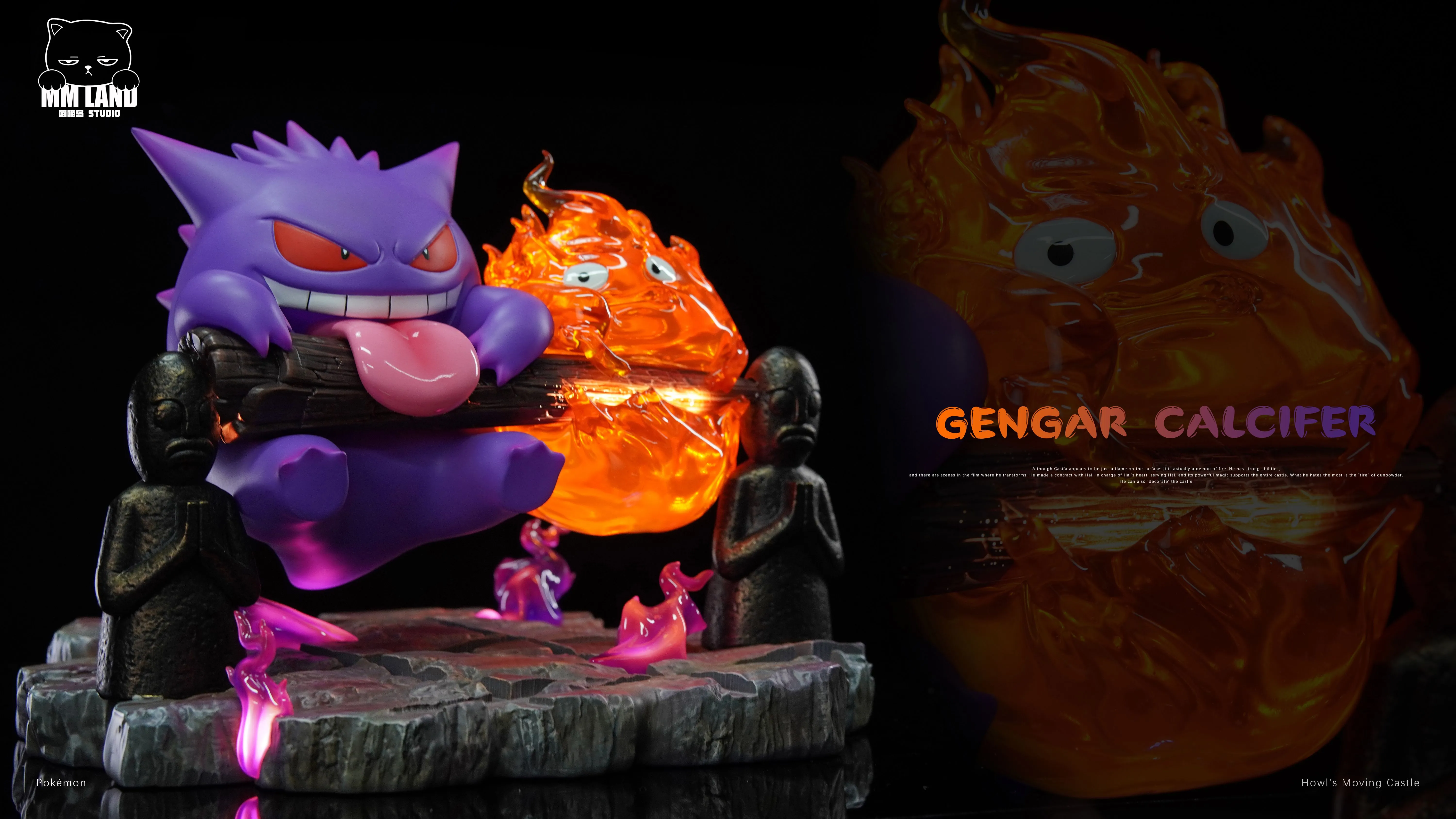 【Sold out】002 Gengar with Calcifer-Pokemon-MMLAND Studio