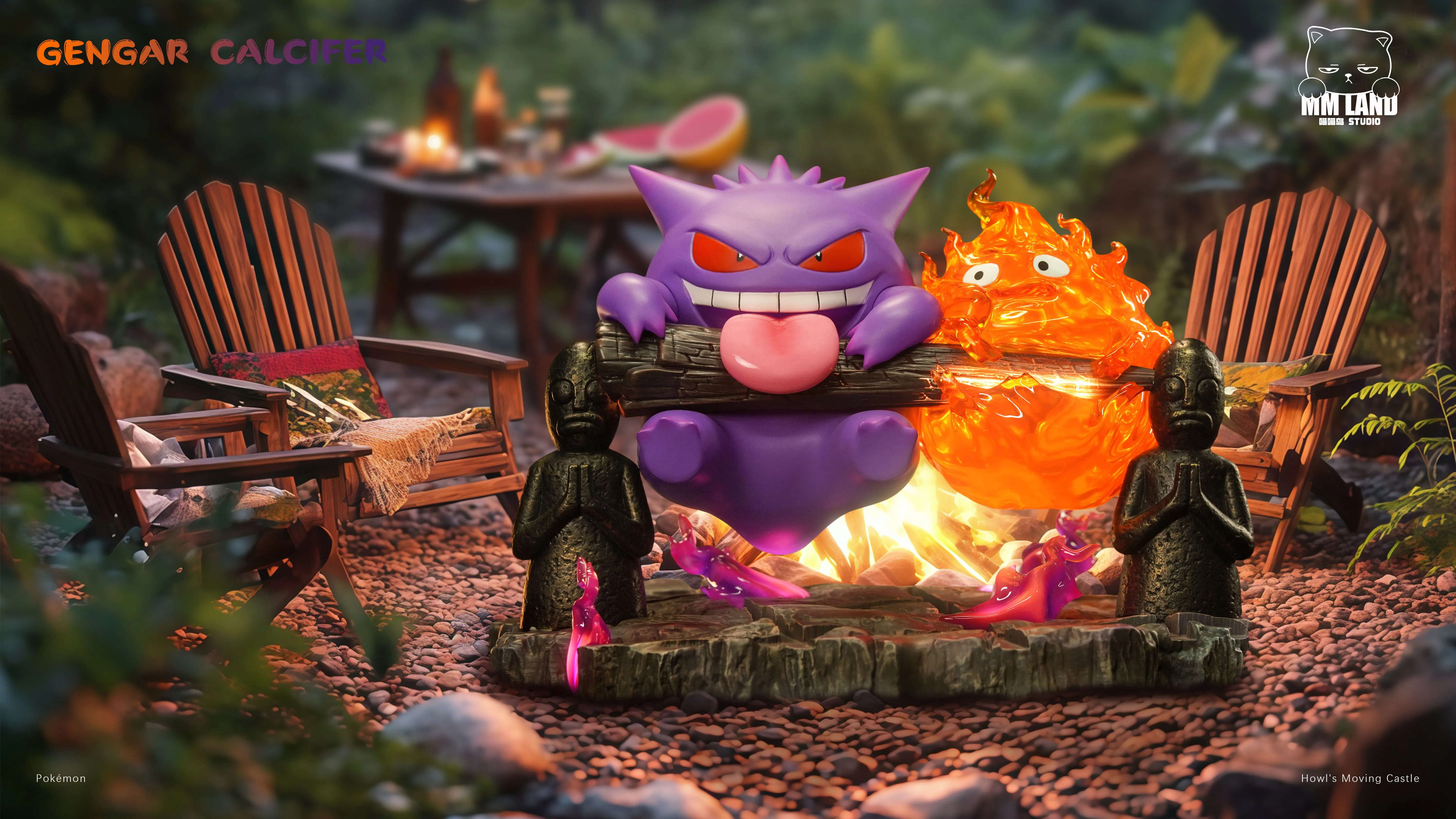 【Sold out】002 Gengar with Calcifer-Pokemon-MMLAND Studio