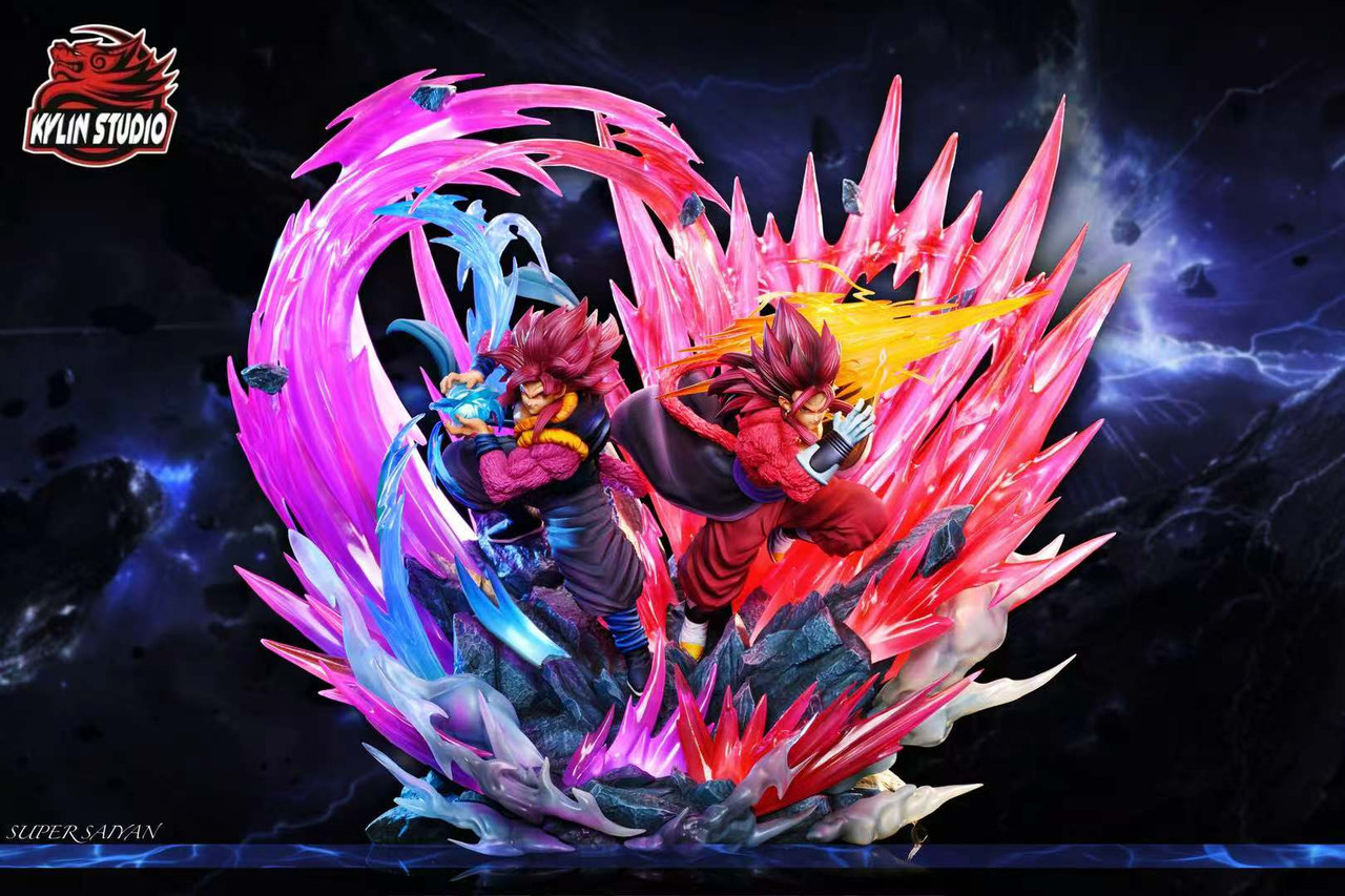【Pre-sale】1/6 Scale SS4 Gogeta and Vegito with LED-Kylin Studio