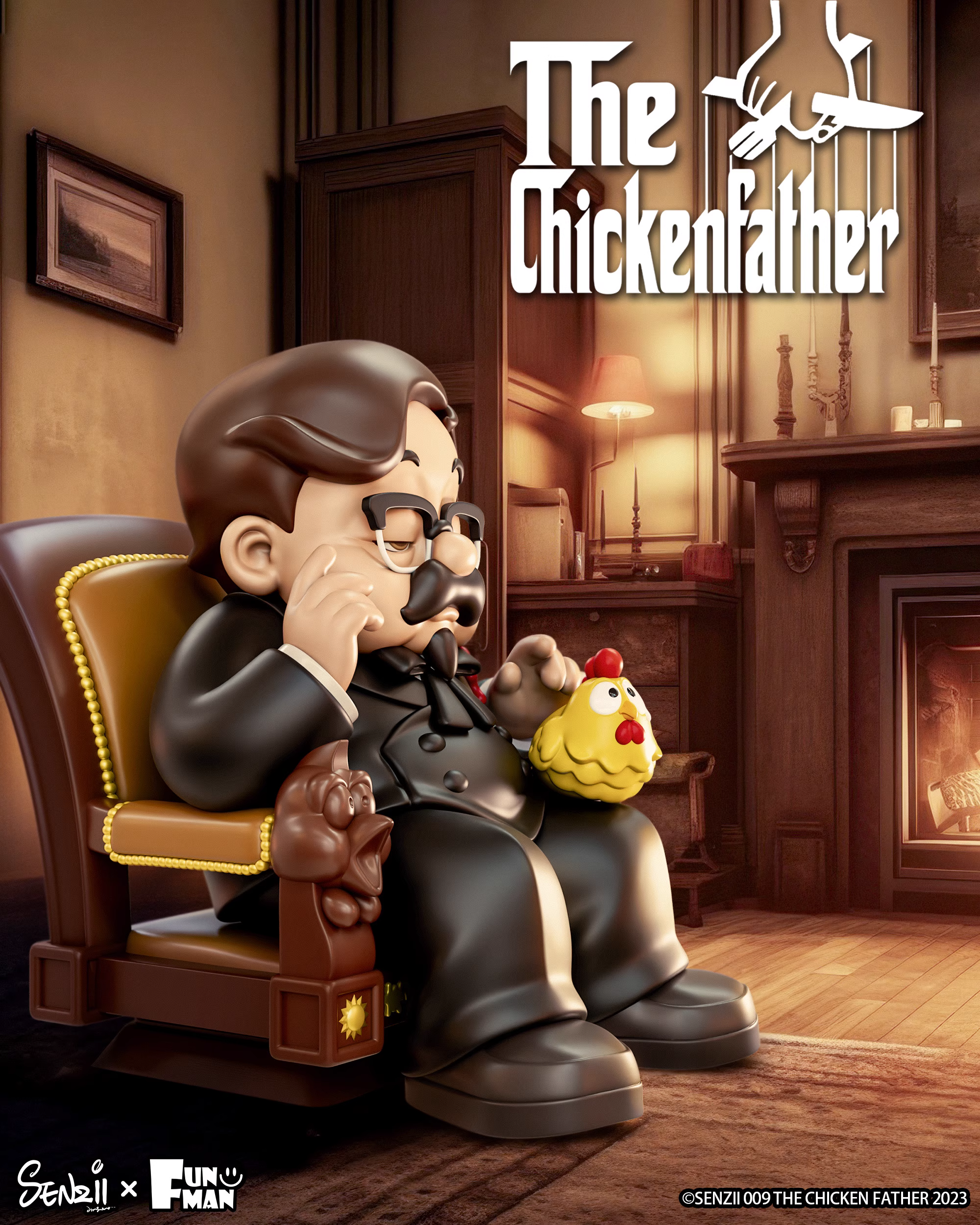 【Pre-sale】 The Black Chicken Father-Senzii X Chicken Father Studios