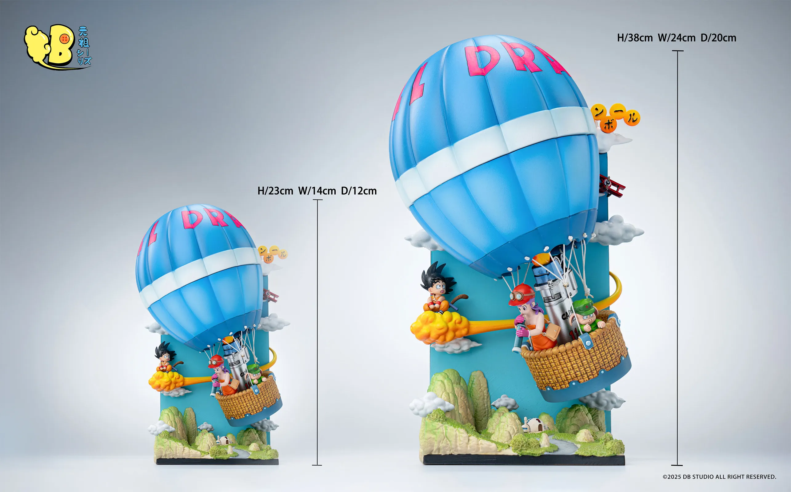 【Pre-sale】DB Scale & Desktop 23cm Hot Air Balloon Friends Group-DB Studio