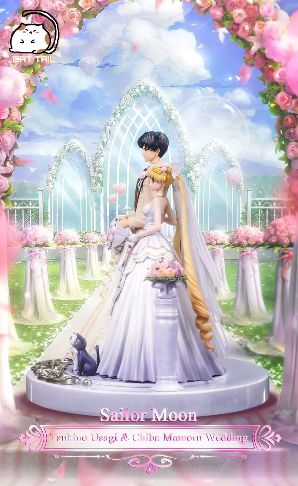 【Pre-sale】1/6 Scale Wedding Ver. Usagi Tsukino and Mamoru Chiba-Cat Tail Studio