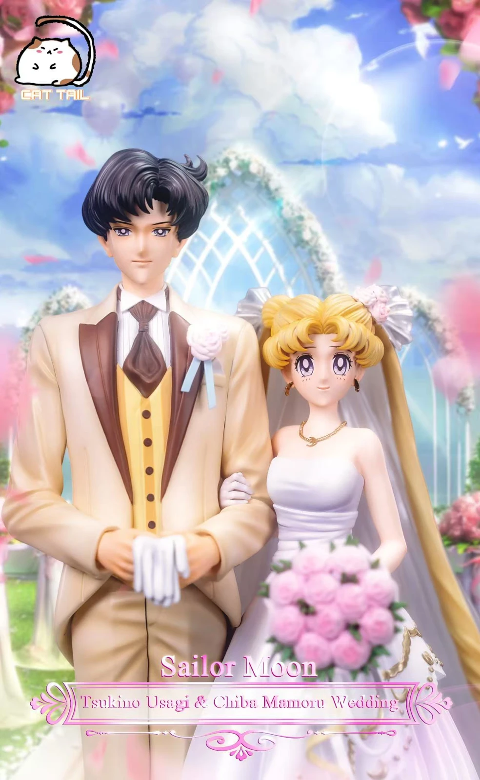 【Pre-sale】1/6 Scale Wedding Ver. Usagi Tsukino and Mamoru Chiba-Cat Tail Studio
