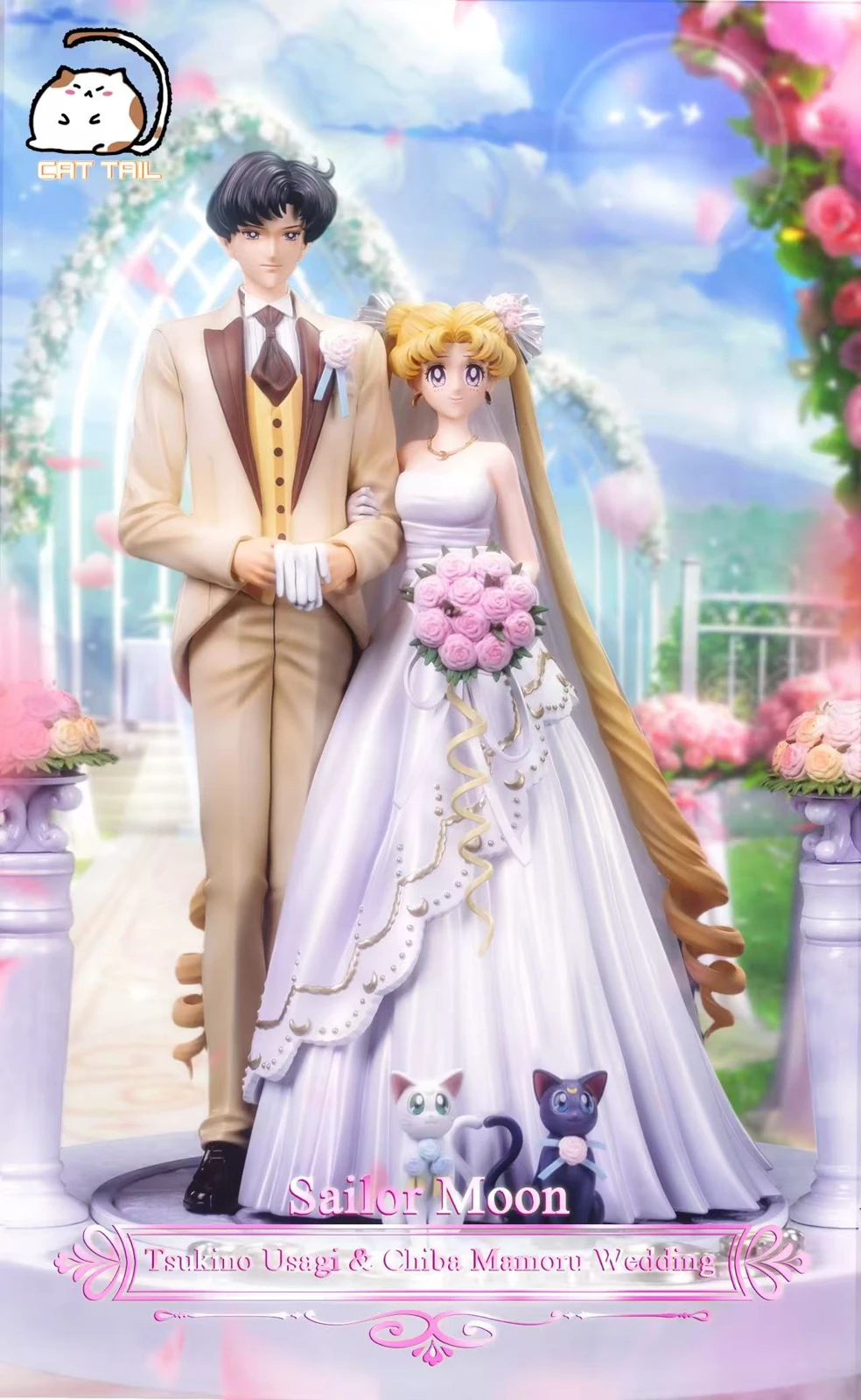 【Pre-sale】1/6 Scale Wedding Ver. Usagi Tsukino and Mamoru Chiba-Cat Tail Studio