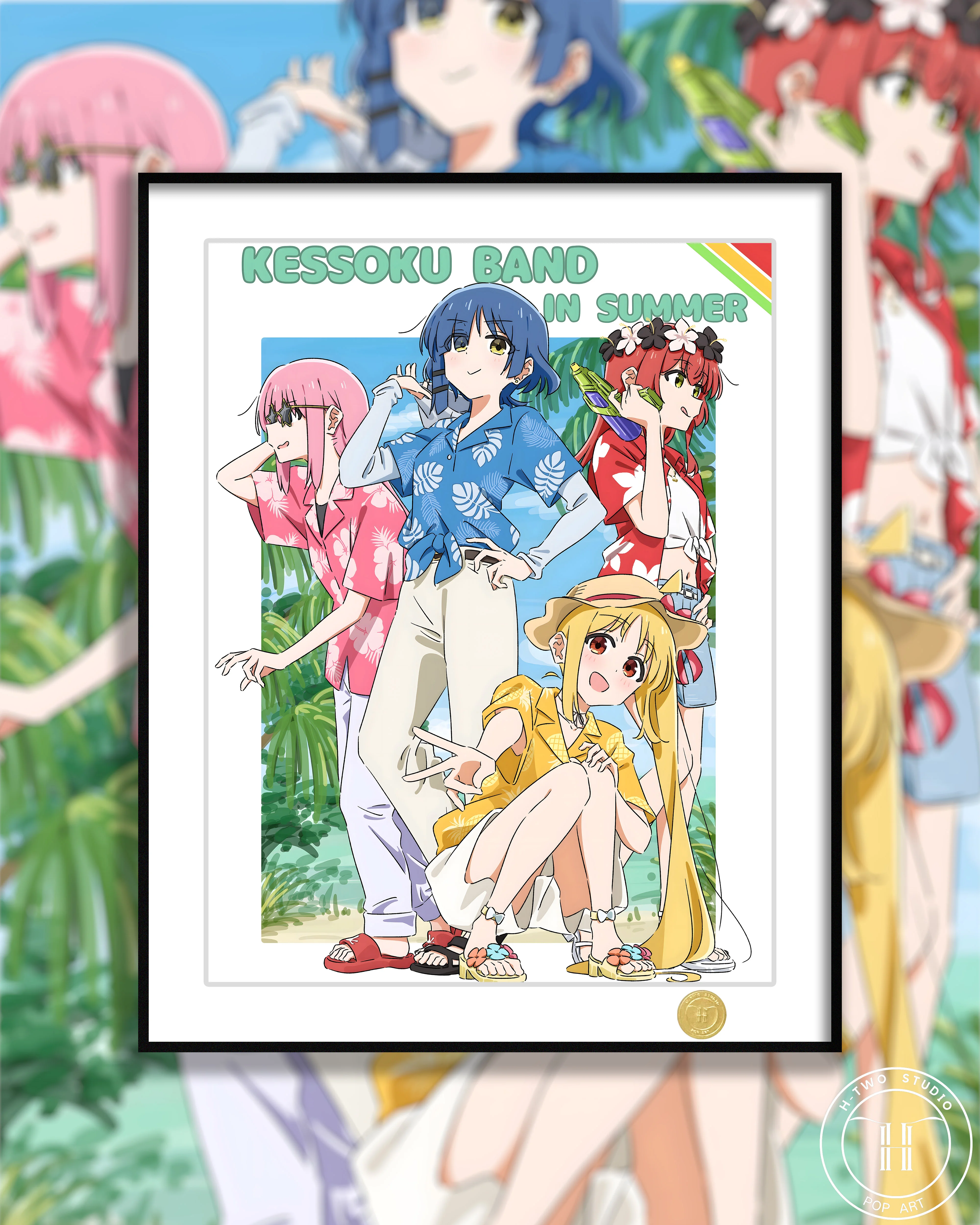 【Pre-sale】Decorative Painting of Kessoku Band in Summer-H2 Studio