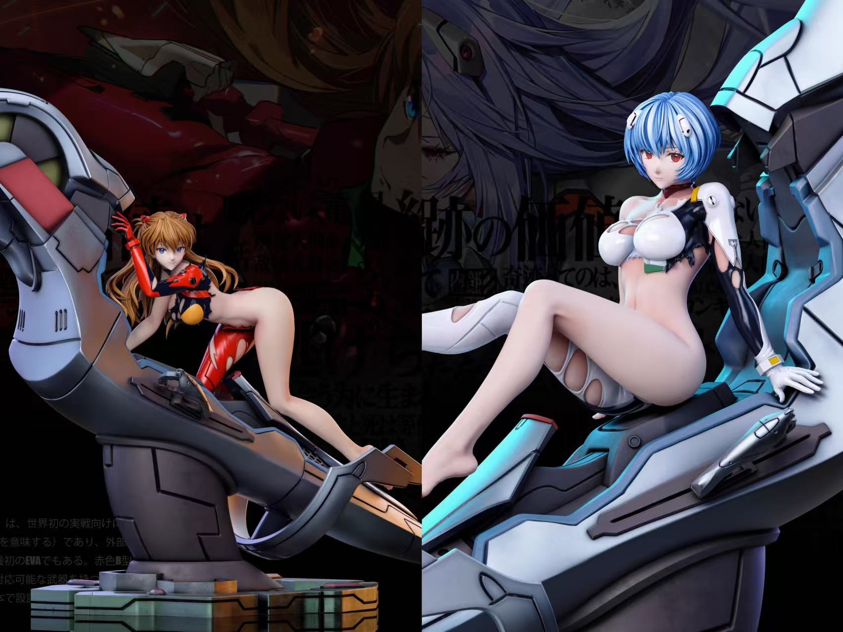 【Sold out】1/6 Scale Asuka Langley Soryu and Ayanami Rei-Pink Lady Studio