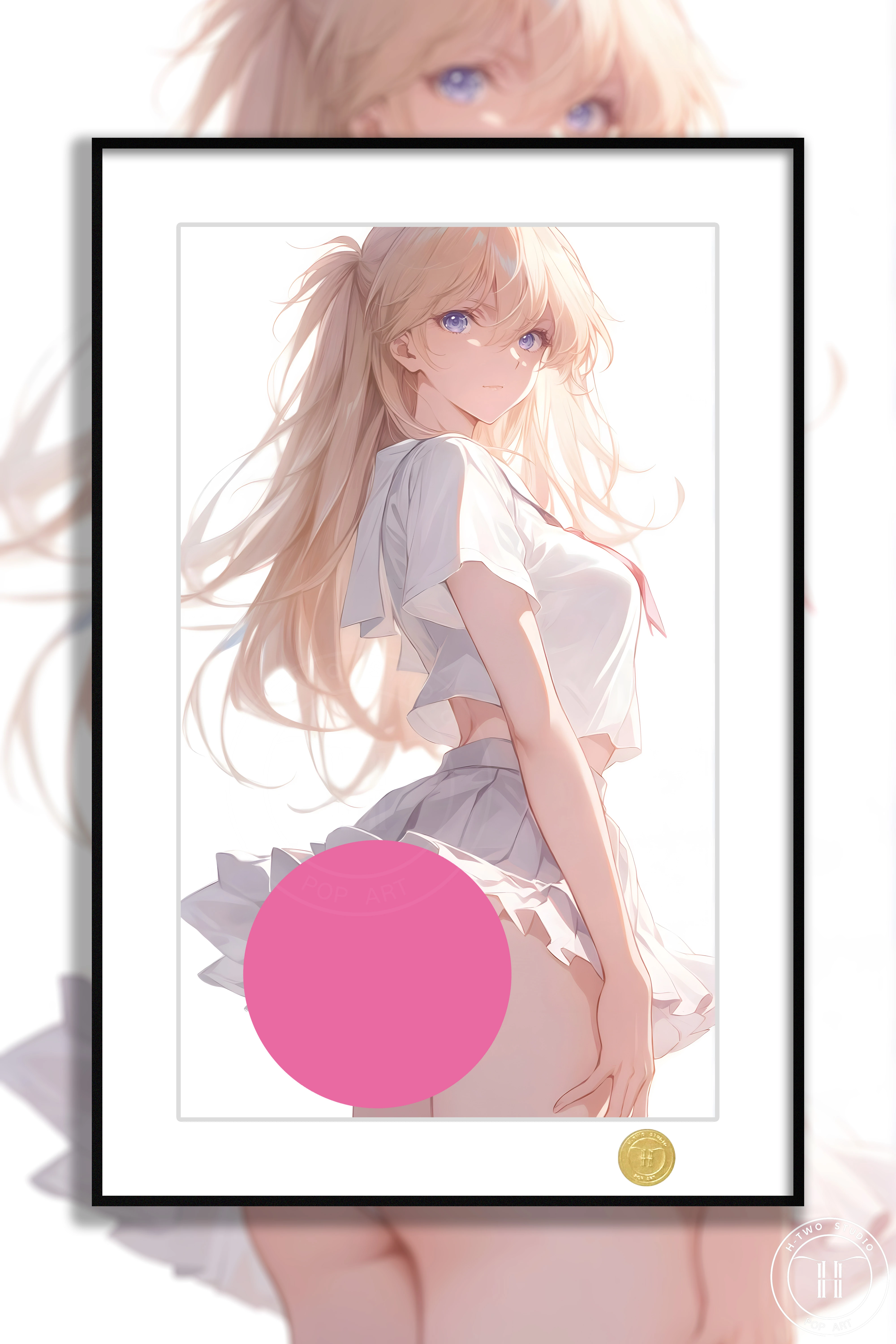 【Pre-sale】Decorative Painting of Short White Dress Asuka Langley Soryu-(EVA) EVAngelion-H2 Studio