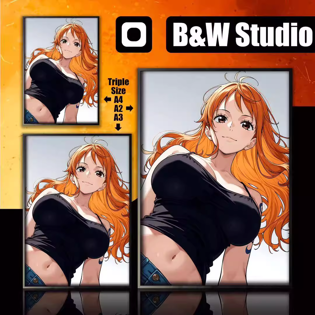 【Pre-sale】Decorative Painting of Nami-Black and White Studio