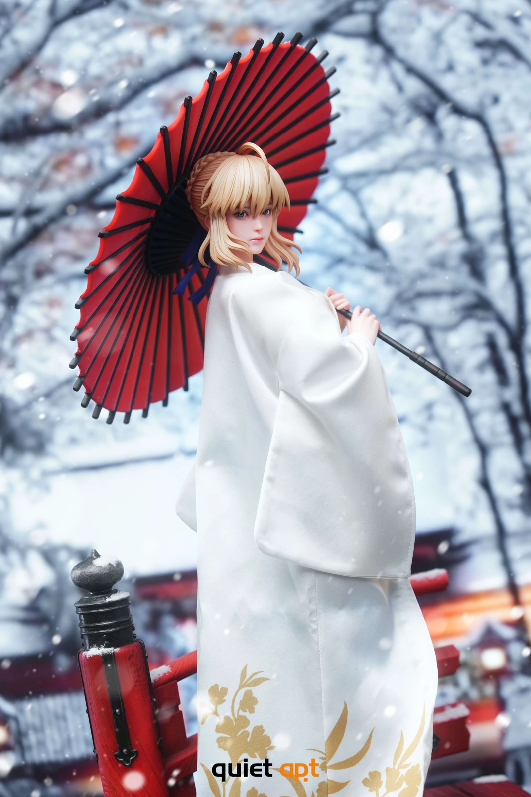 【Pre-sale】1/4 Scale White Eternal Japanese Style Saber Artoria Pendragon-Fate/Grand Order-QuietArt Studio