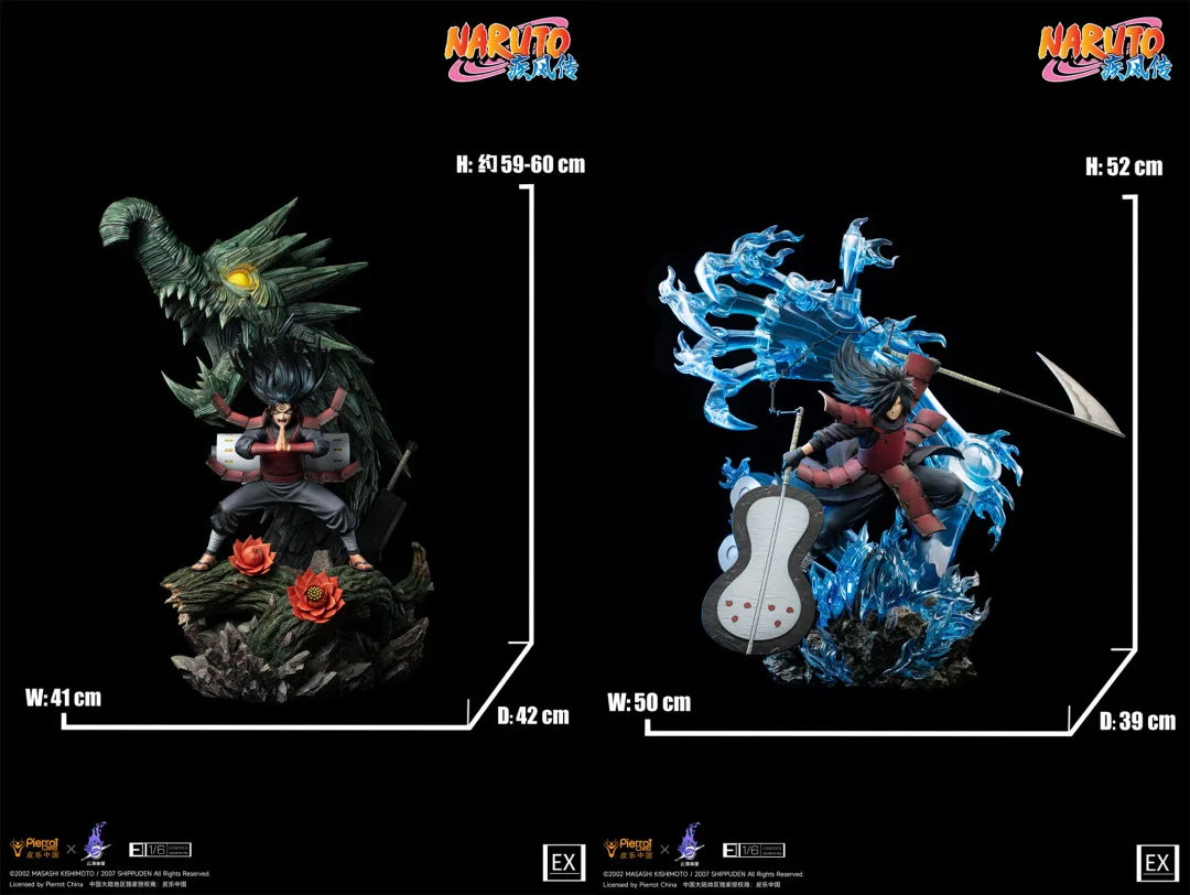 【Pre-sale】1/6 Scale Senju Hashirama and Uchiha Madara with LED Licensed-PickStar Studio