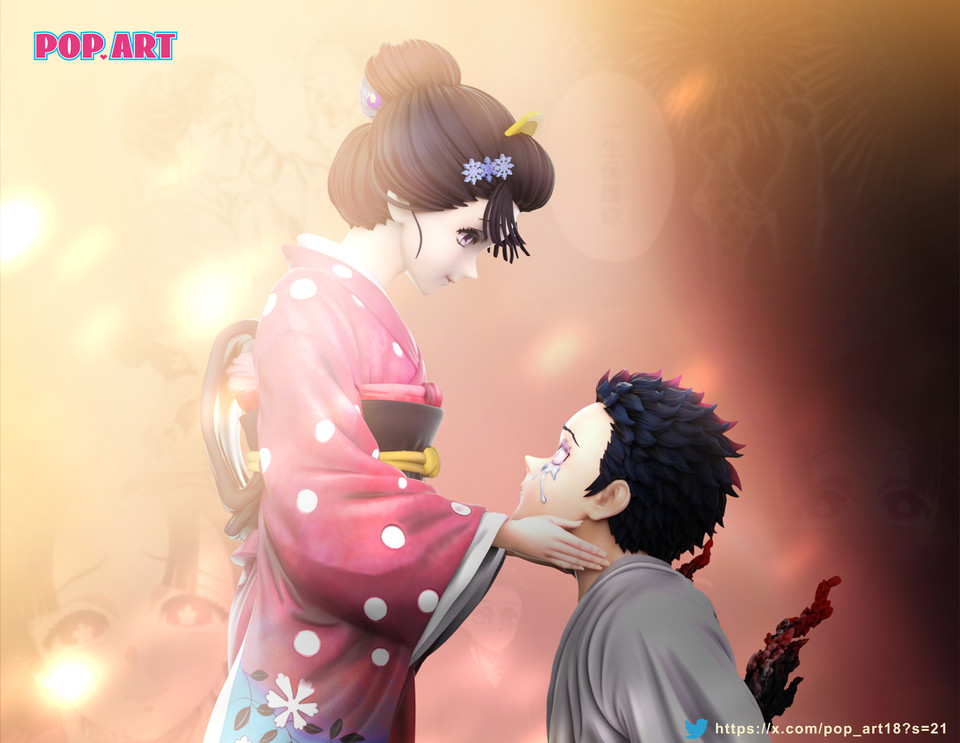 【Sold out】1/6 Scale Akaza and Koyuki-POP.ART Studio