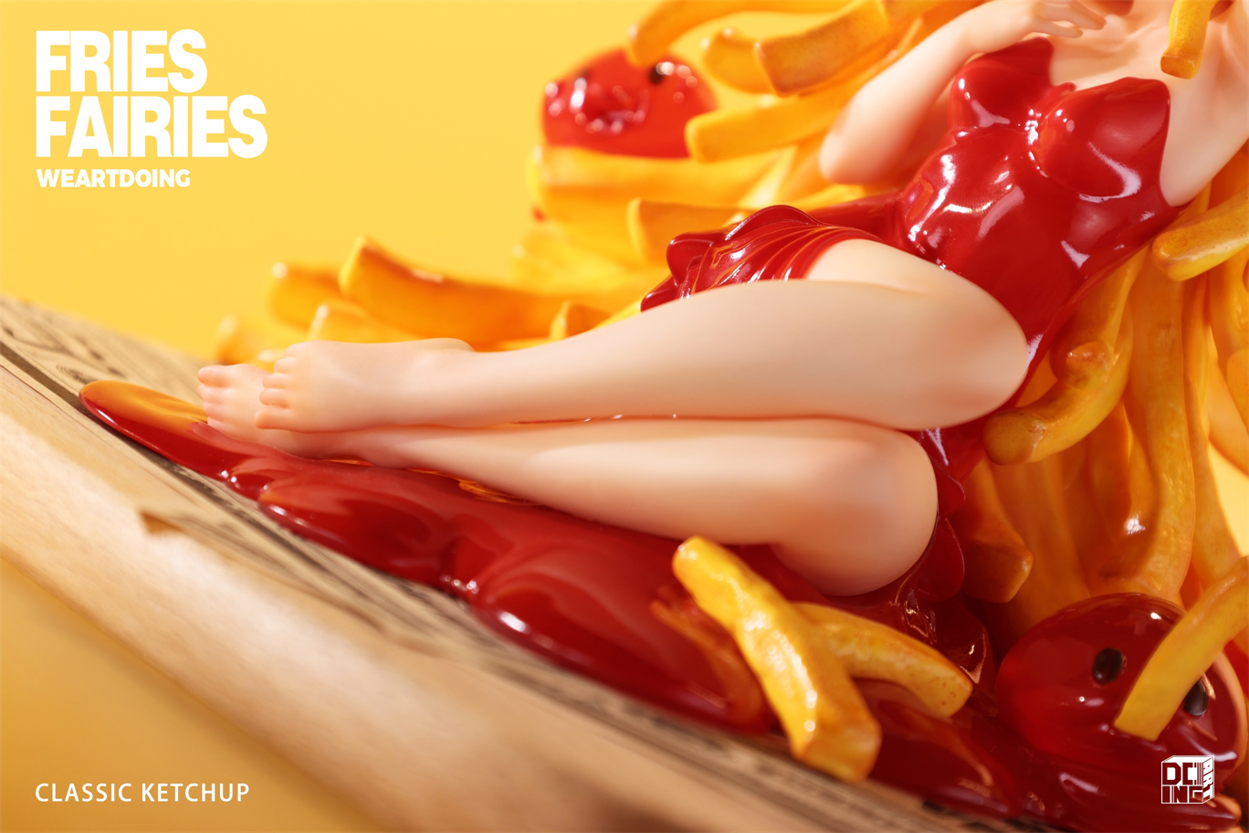 【Sold out】Sleeping Beauty-Fries Fairies-Classic Ketchup and Wasabi-Other series-WeArtDoing Studio