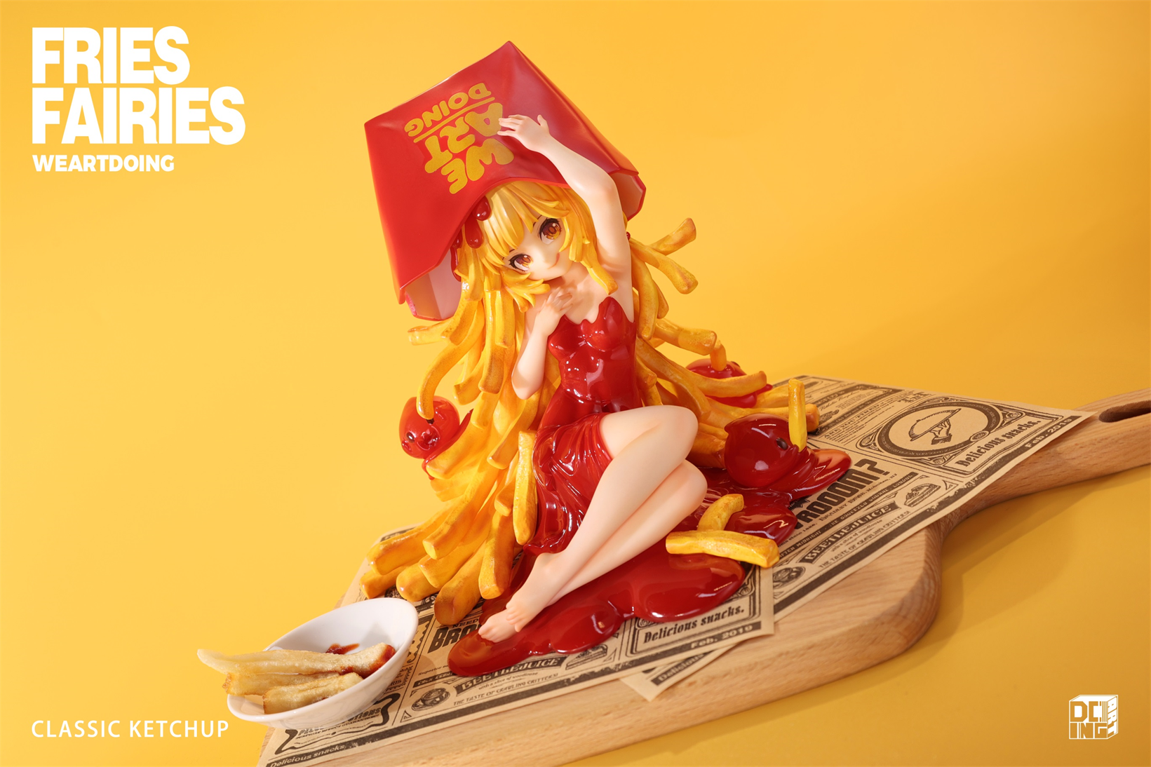 【Sold out】Sleeping Beauty-Fries Fairies-Classic Ketchup and Wasabi-Other series-WeArtDoing Studio