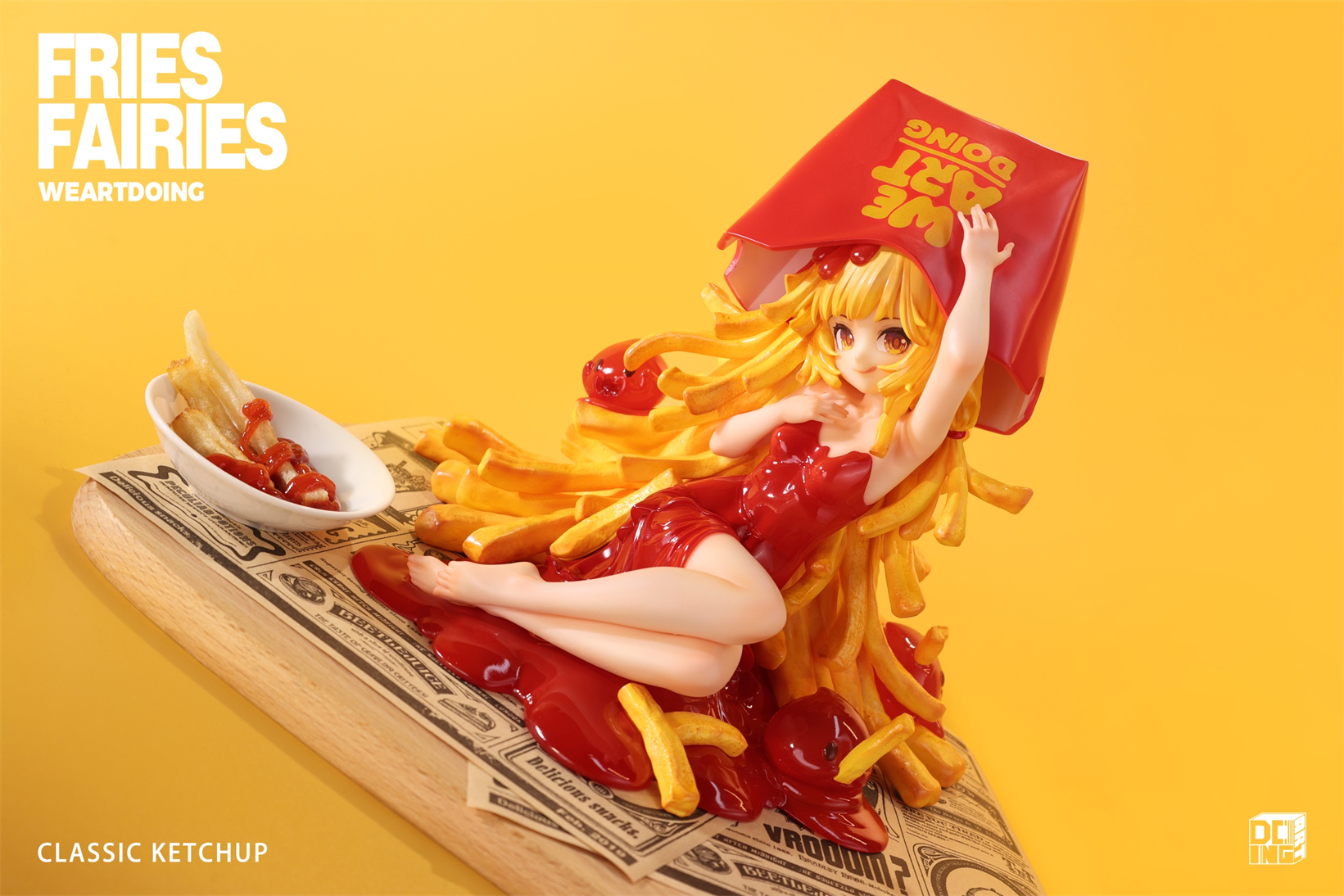 【Sold out】Sleeping Beauty-Fries Fairies-Classic Ketchup and Wasabi-Other series-WeArtDoing Studio