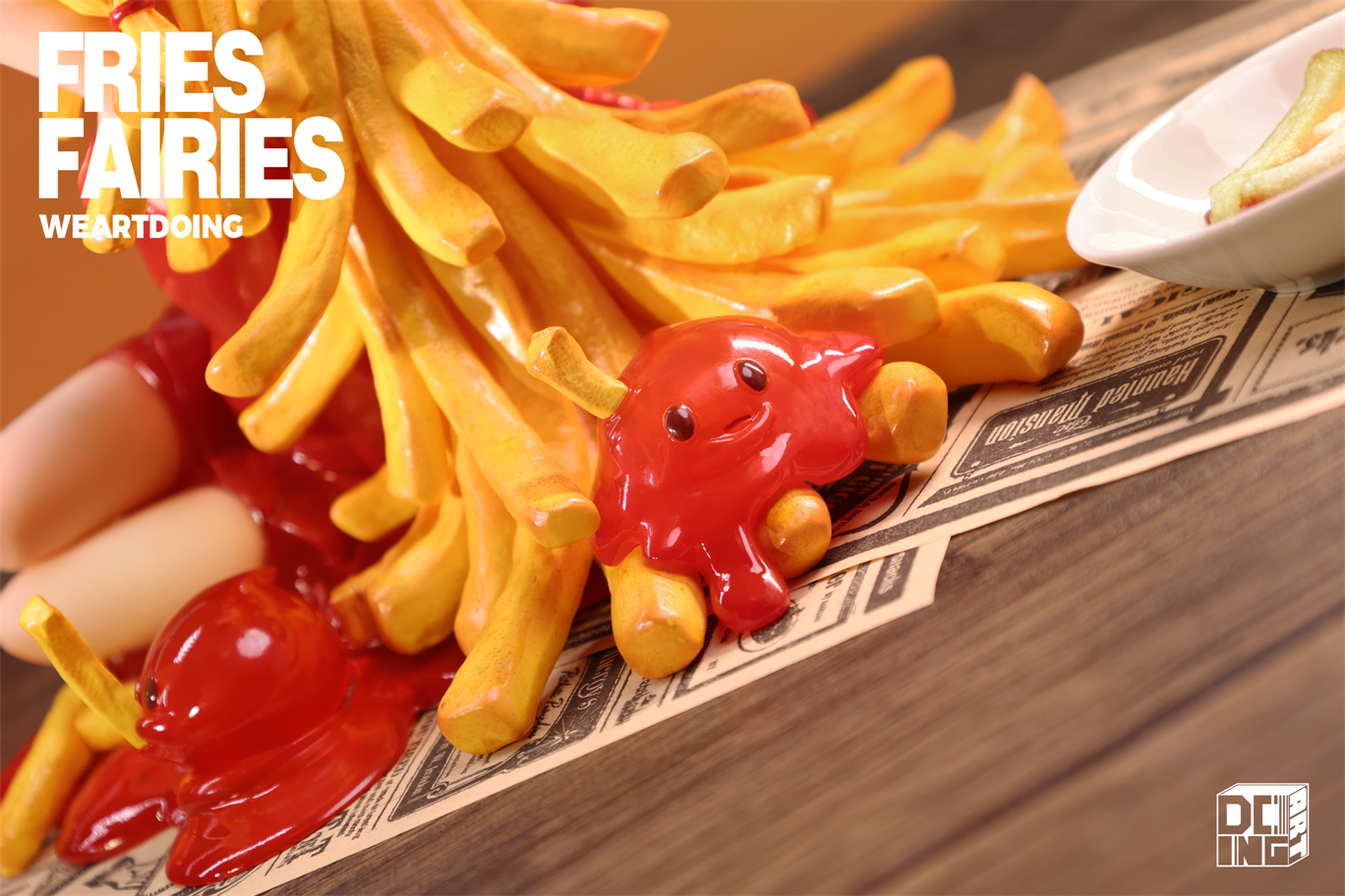 【Sold out】Sleeping Beauty-Fries Fairies-Classic Ketchup and Wasabi-Other series-WeArtDoing Studio