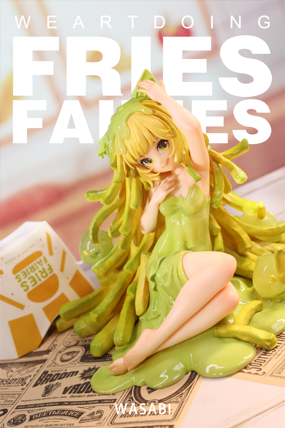 【Sold out】Sleeping Beauty-Fries Fairies-Classic Ketchup and Wasabi-Other series-WeArtDoing Studio