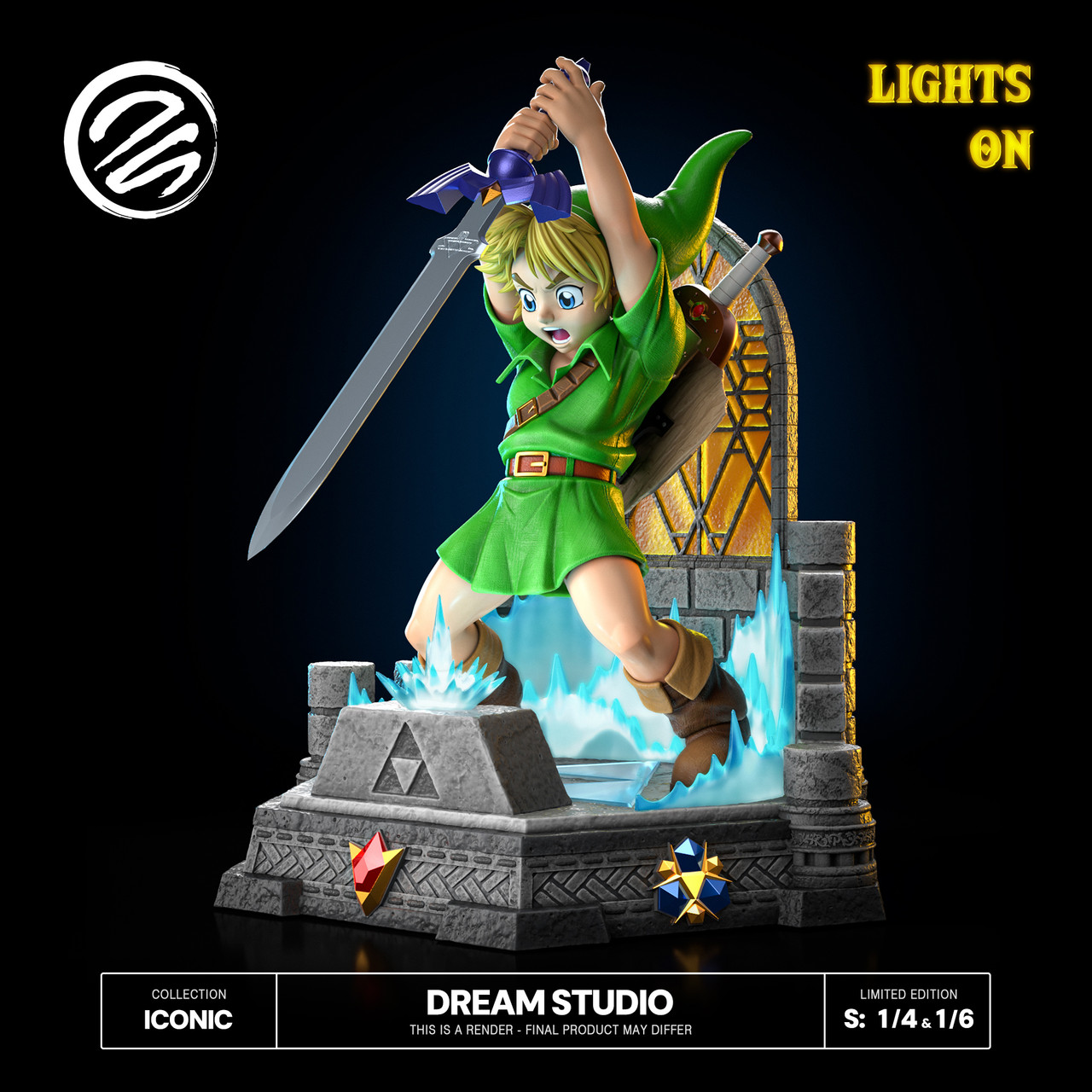 【Pre-sale】1/4 and 1/6 Scale Young Link Sword with LED-The Legend of Zelda-Dream Studio