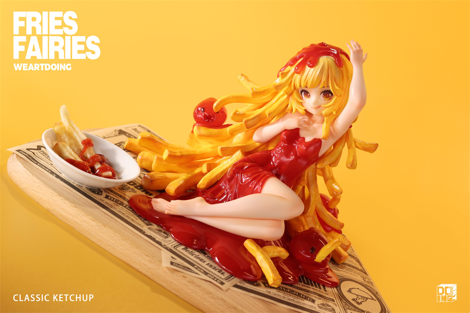 【Sold out】Sleeping Beauty-Fries Fairies-Classic Ketchup and Wasabi-Other series-WeArtDoing Studio