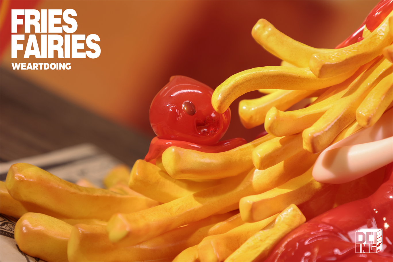 【Sold out】Sleeping Beauty-Fries Fairies-Classic Ketchup and Wasabi-Other series-WeArtDoing Studio