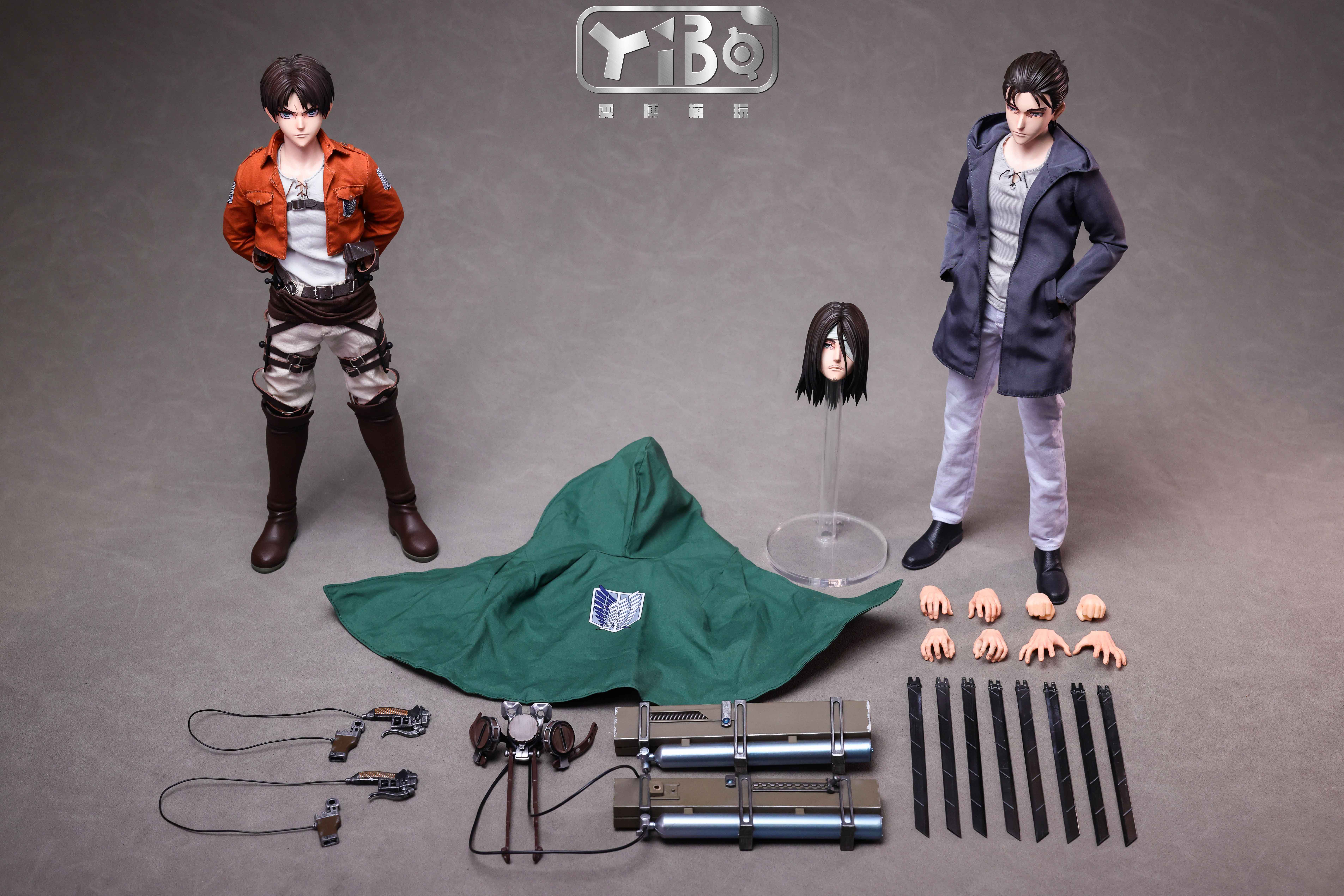 【Pre-sale Closed】1/6 Scale Levi and Eren-Attack on Titan-YIBO TOYS Studio