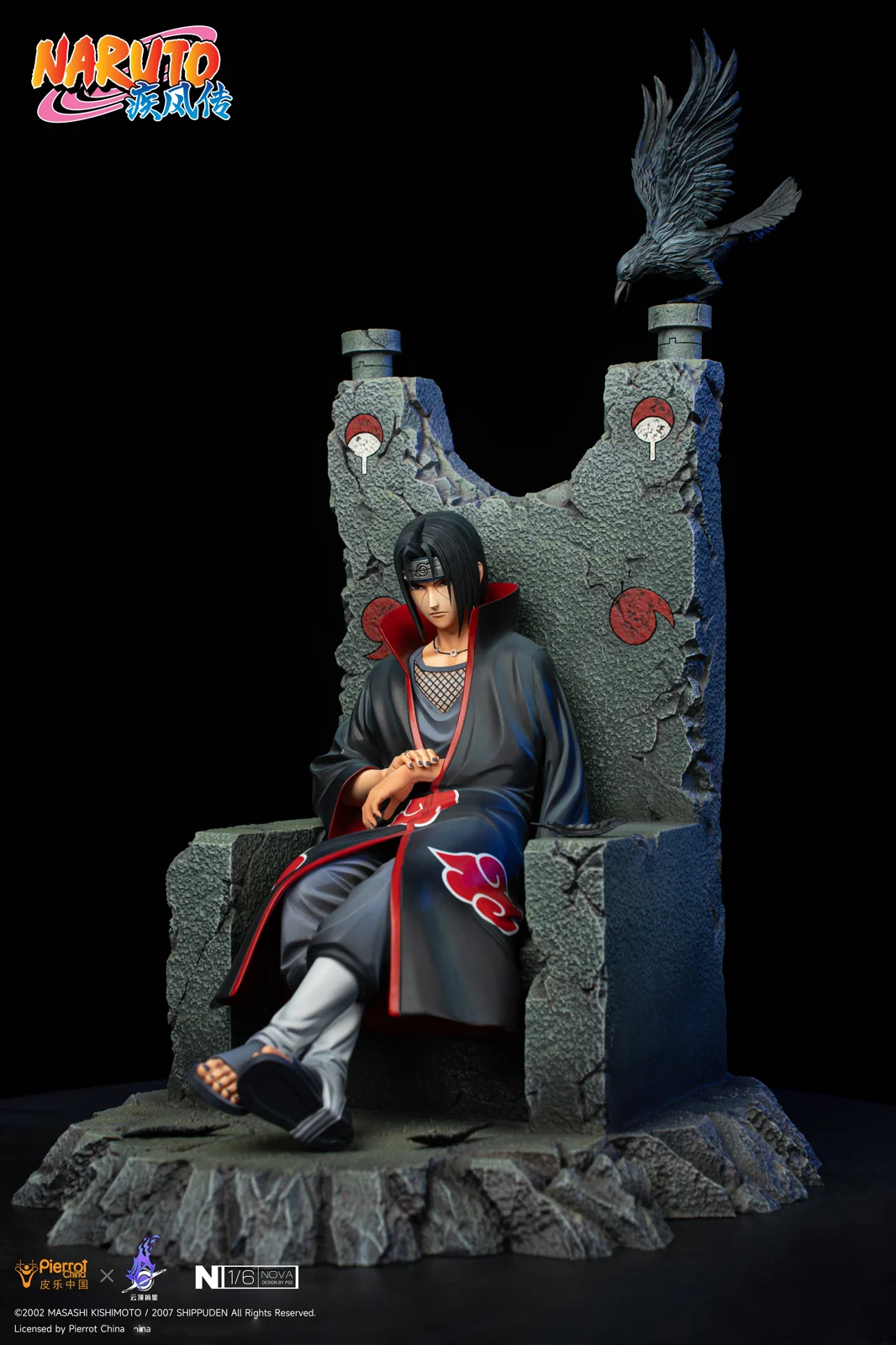 【Sold out no more】1/6 Scale Licensed Itachi Uchiha with LED-Pierrot China x PickStar Studios