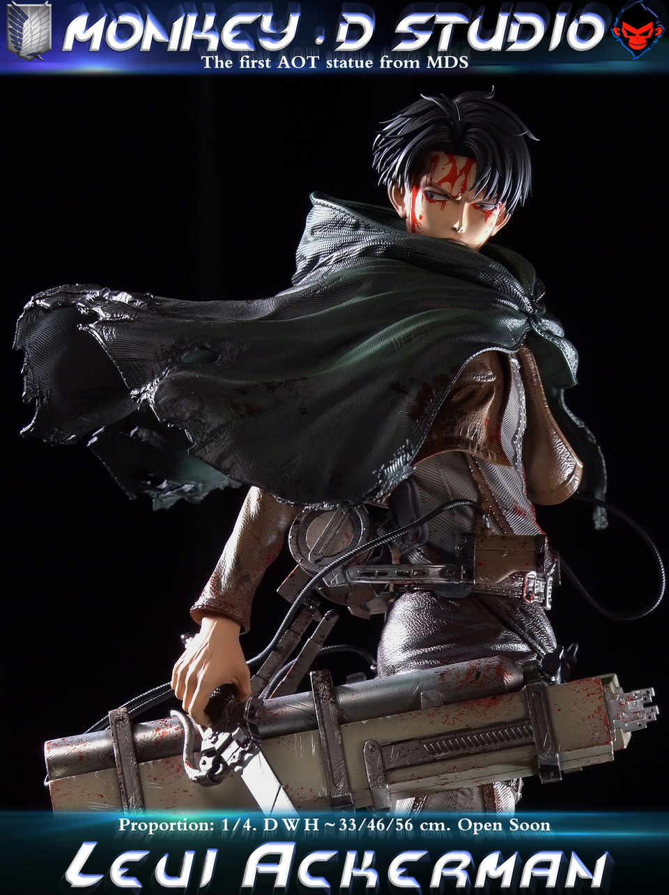【Pre-sale】1/4 Scale Levi Ackerman-Attack on Titan-Monkey D Studio