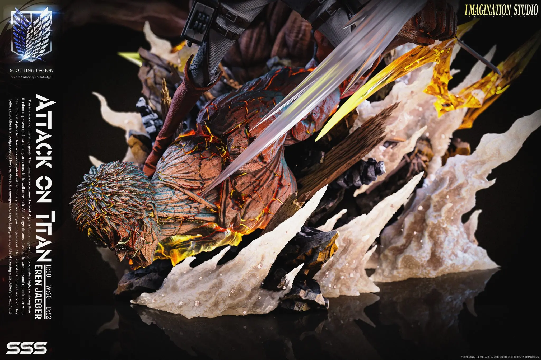 【Pre-sale】1/6 Scale Eren-Attack on Titan-Imagination Studio