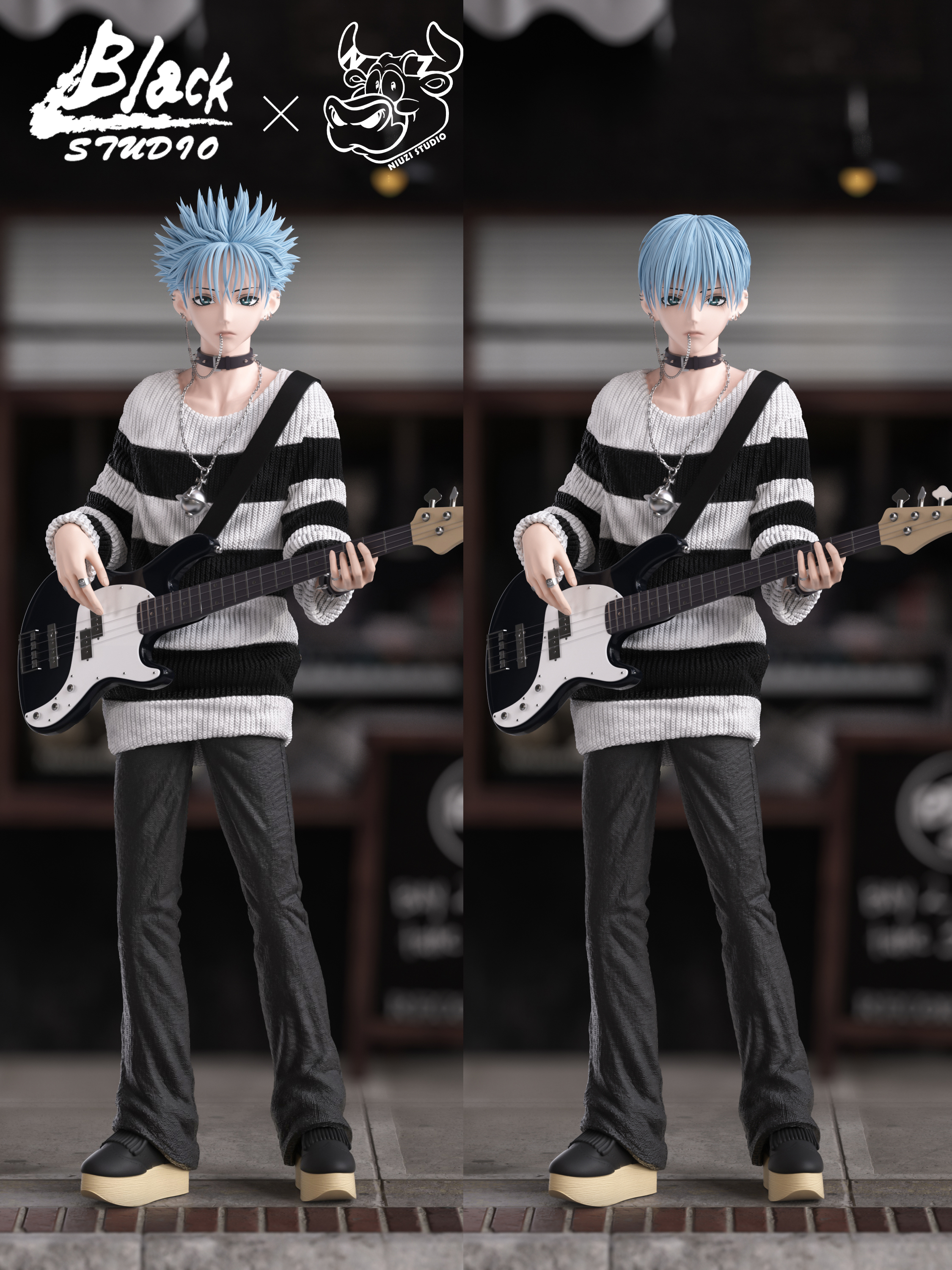 【Sold out】1/6 Scale Okazaki Shinichi 2.0-Nana-BLACK and NIUZI Studio