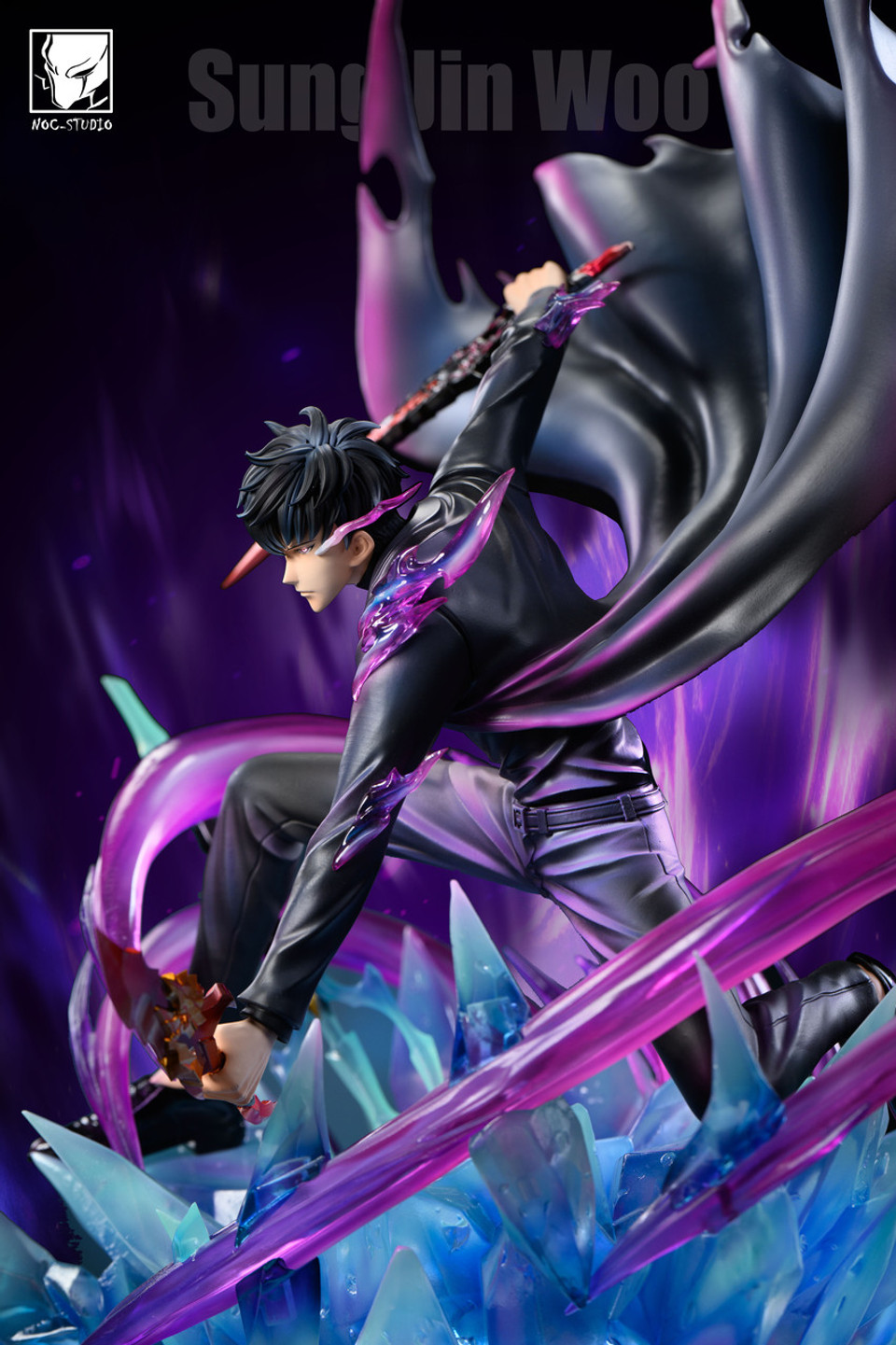 【Pre-sale】1/6 Scale Sung Jin Woo Squatting pose with LED-Noc Studio