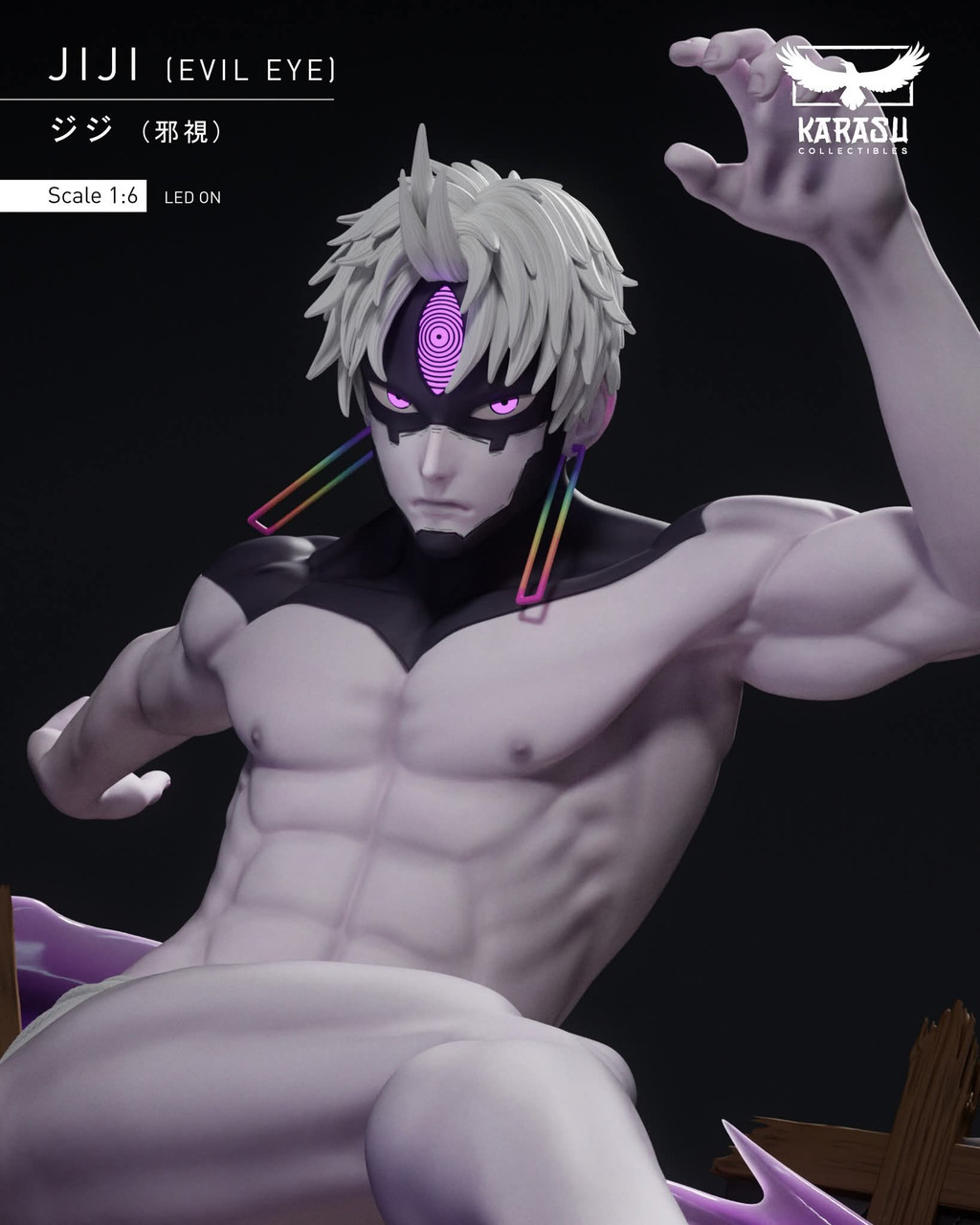 【Pre-sale】JiJi Evil eye with LED-Karasu Collectibles Studio