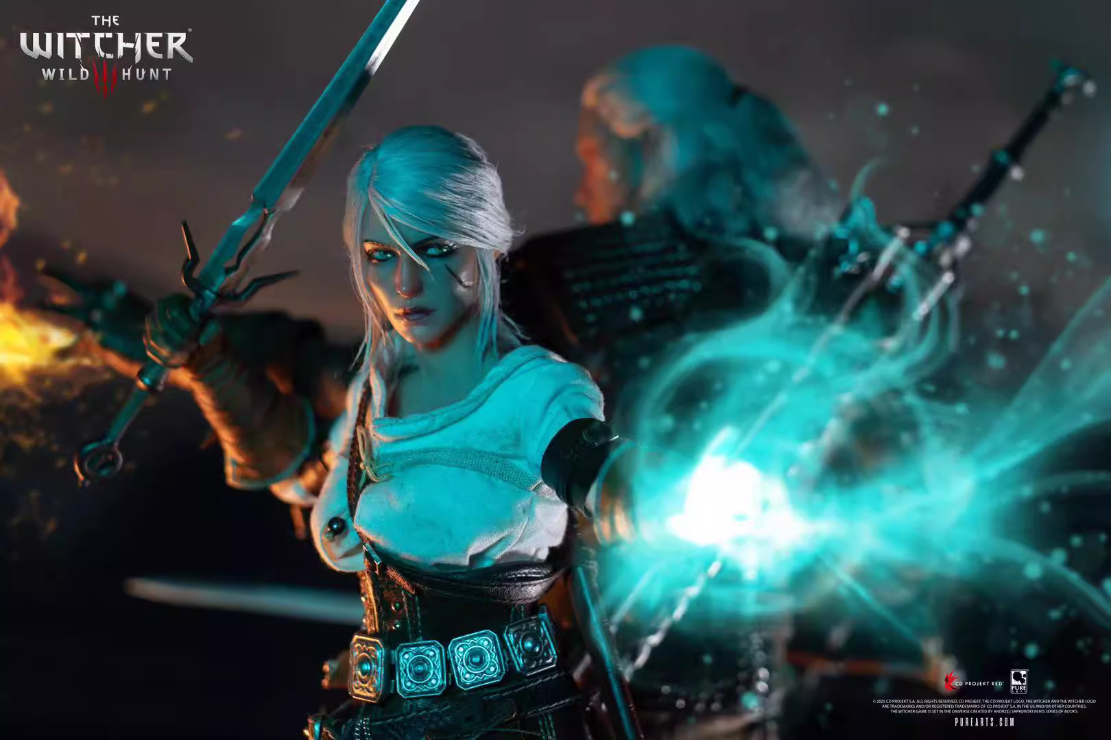 【Pre-sale】1/6 Scale Articulated Figure Ciri of Cintra-The Witcher 3：Wild Hunt-PureArts Studio