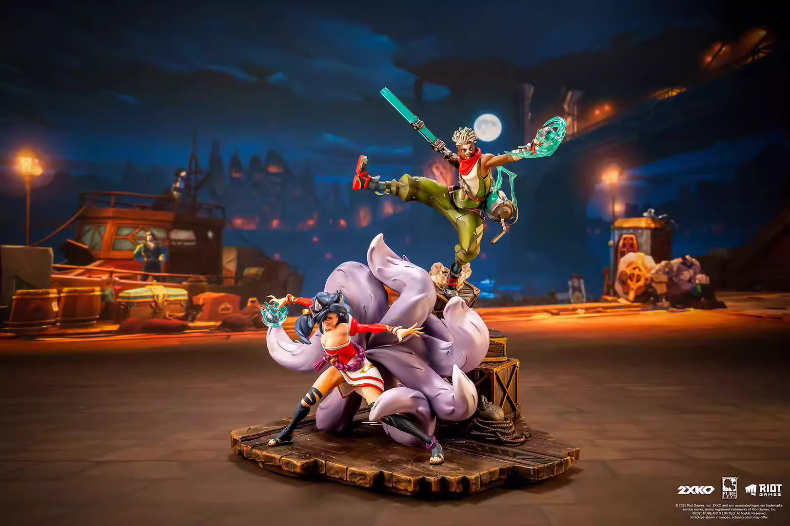 【Pre-sale】1/10 Scale Jinx and Warwick VS Ahri and Ekko-2XKO Studio