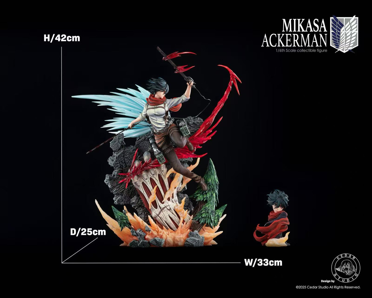 【Pre-sale】1/6 Scale Mikasa Ackerman-Cedar Studio