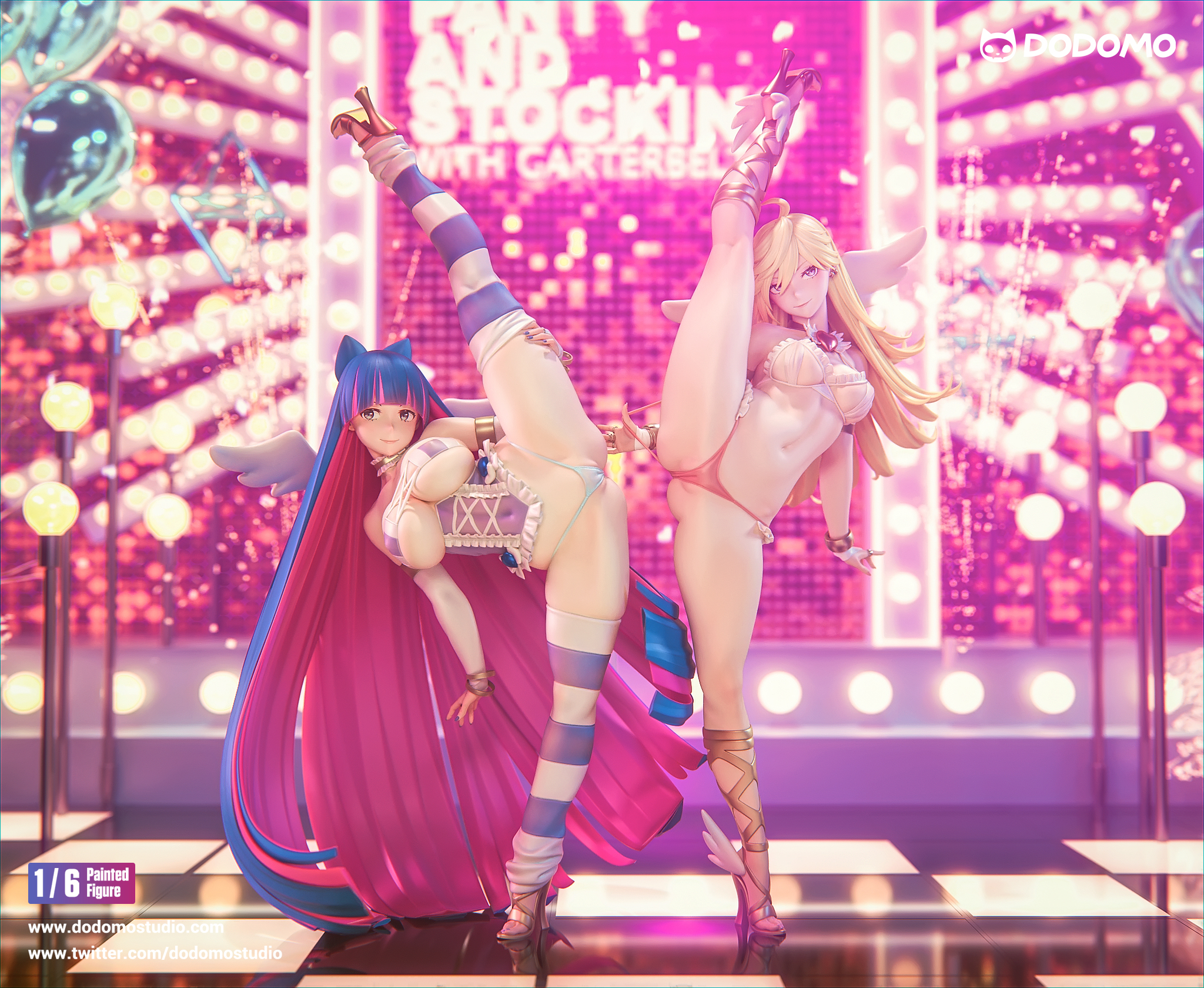 【Pre-sale】1/6 Scale Panty and Stocking-Dodomo Studio