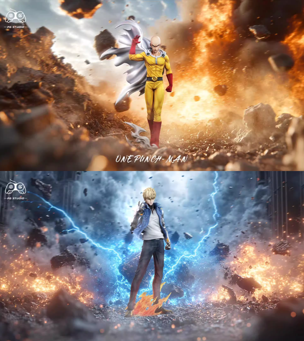 【Pre-sale】1/6 Scale Saitama and Genos-PG Studio
