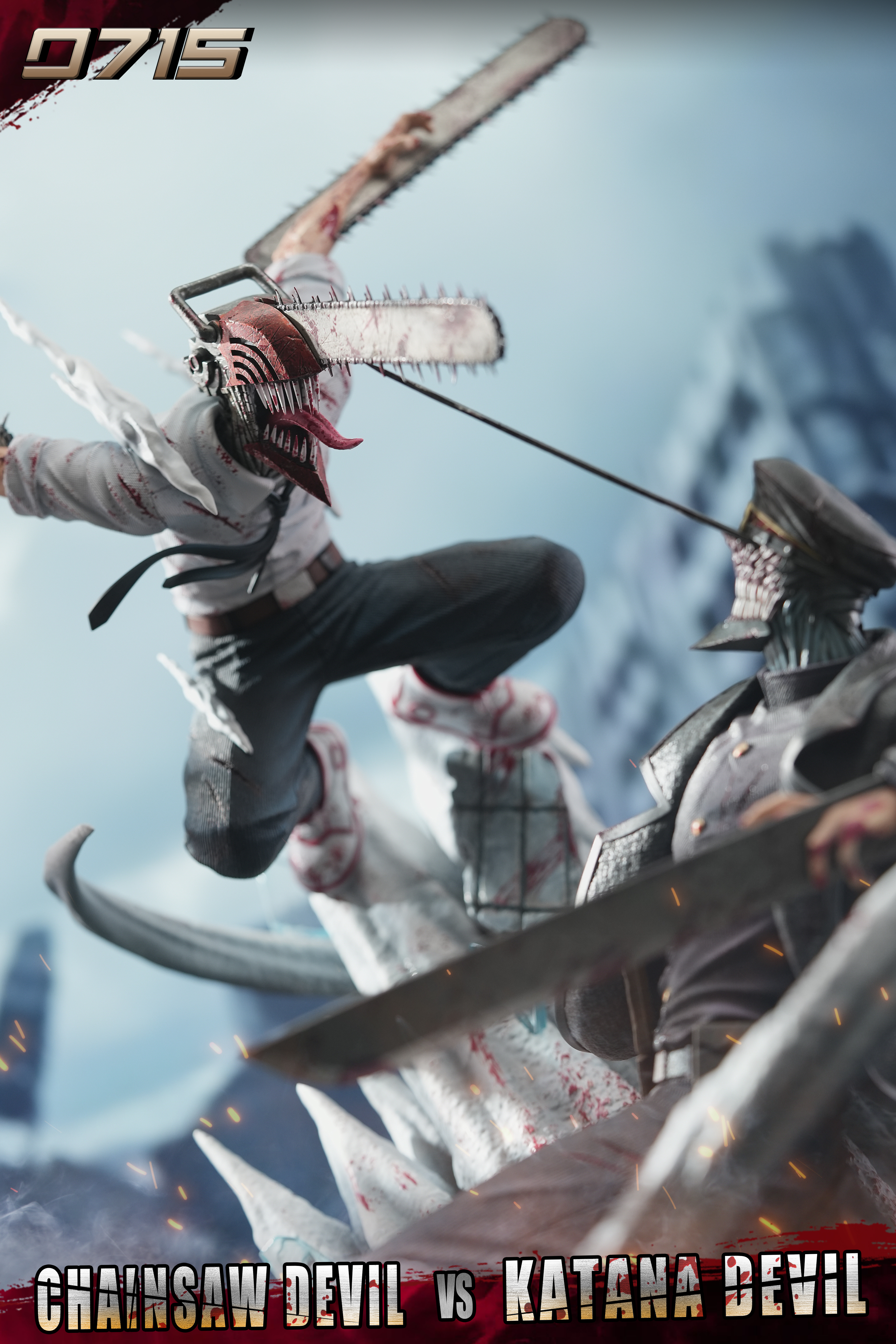 【Pre-sale】Denji VS Samurai Sword Kantana Man-0715 Studio