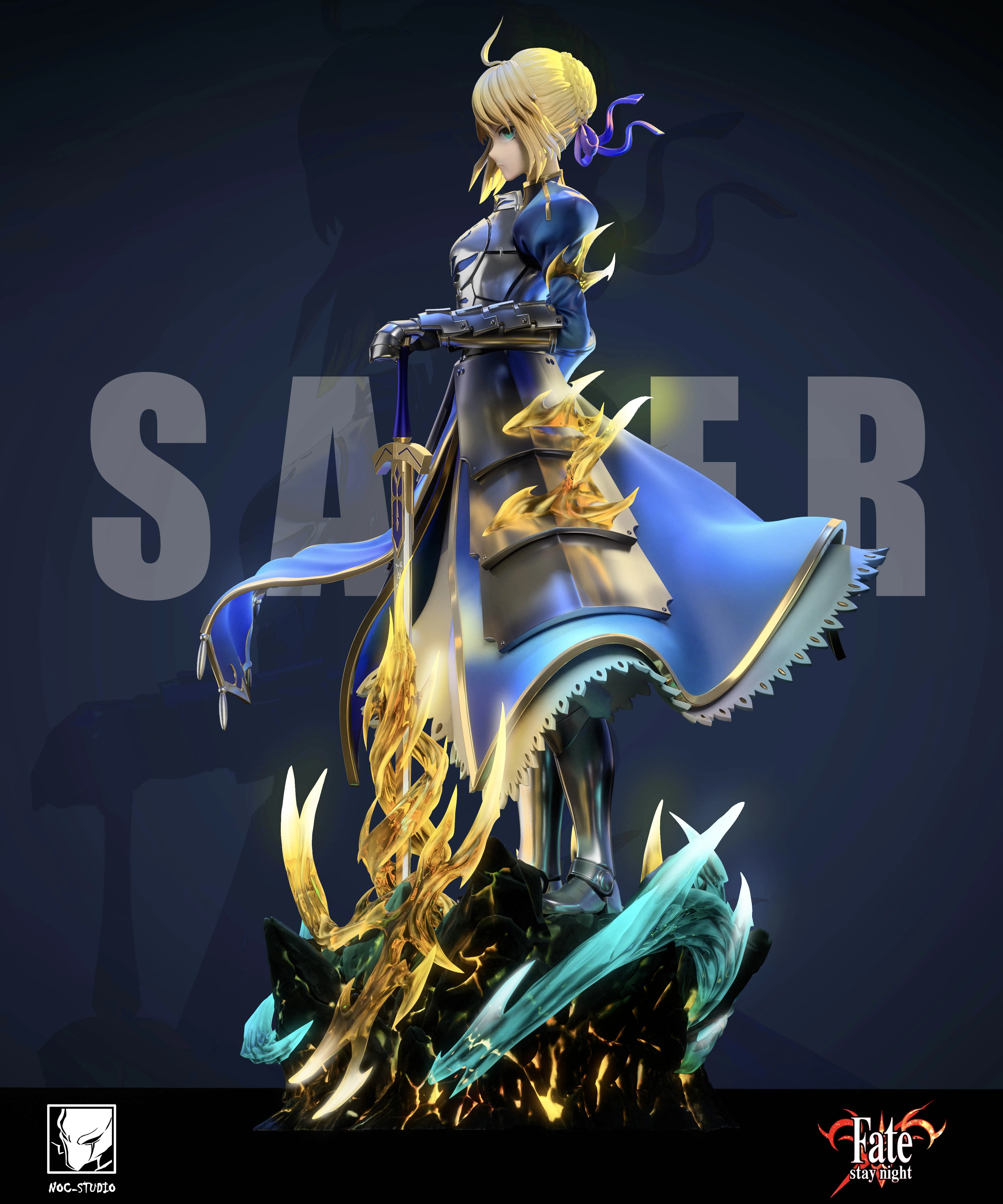 【Pre-sale】1/6 Scale Fate Saber with LED-Noc Studio